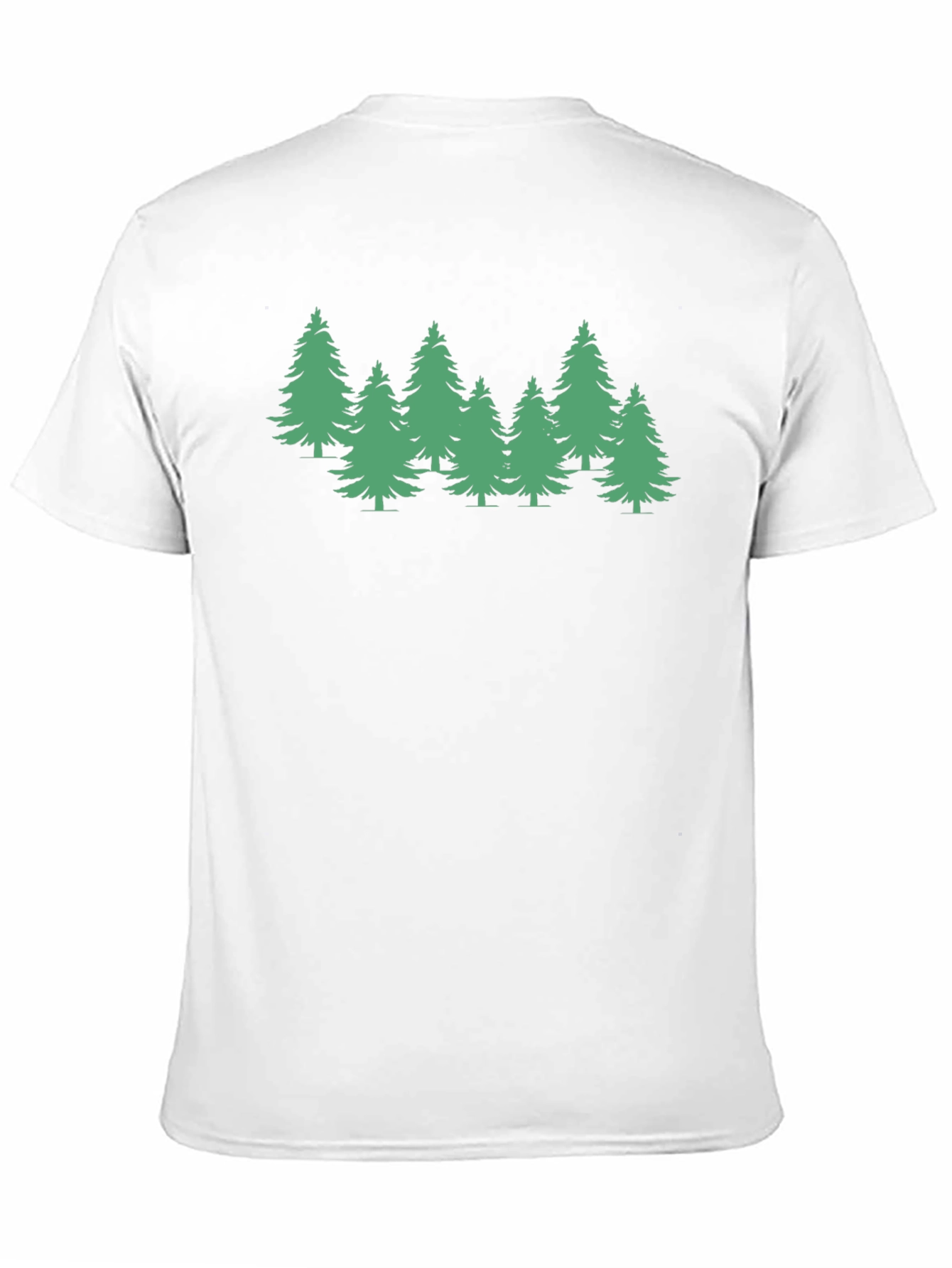 Evergreen Tree Graphic Tee - Soft Black T-Shirt