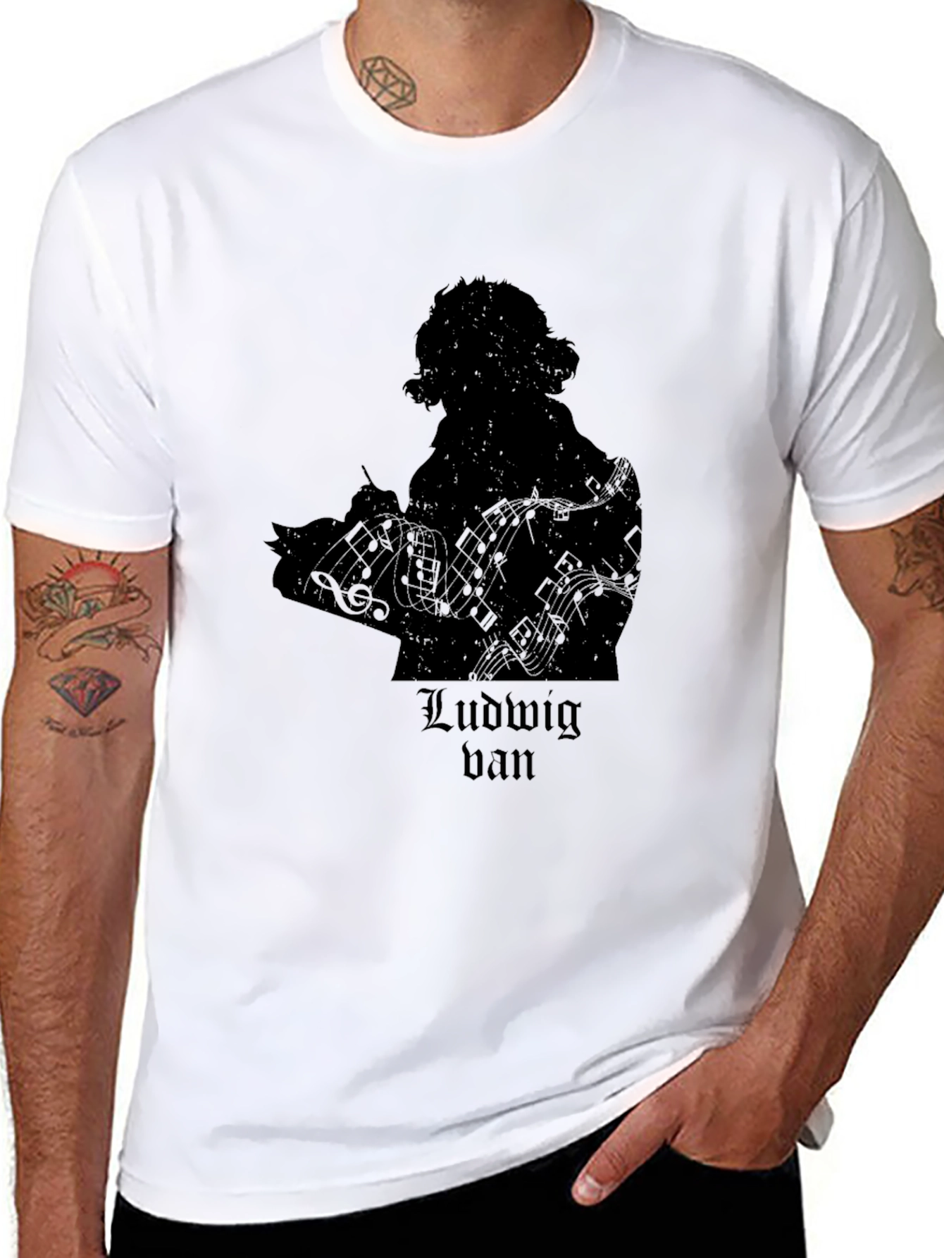 Ludwig van Beethoven Silhouette T-Shirt