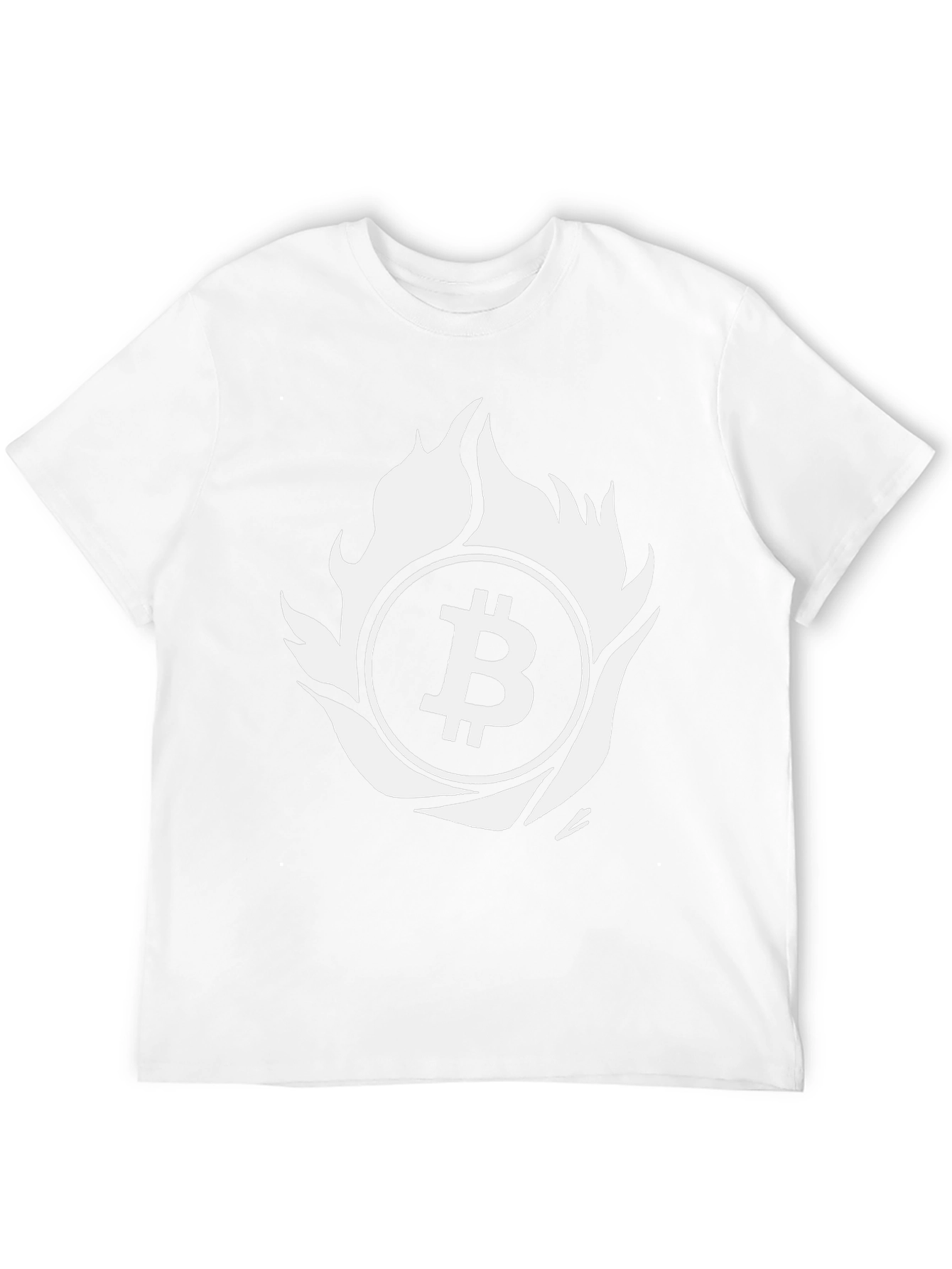 Bitcoin Flame Graphic T-Shirt - Crypto Enthusiast Tee