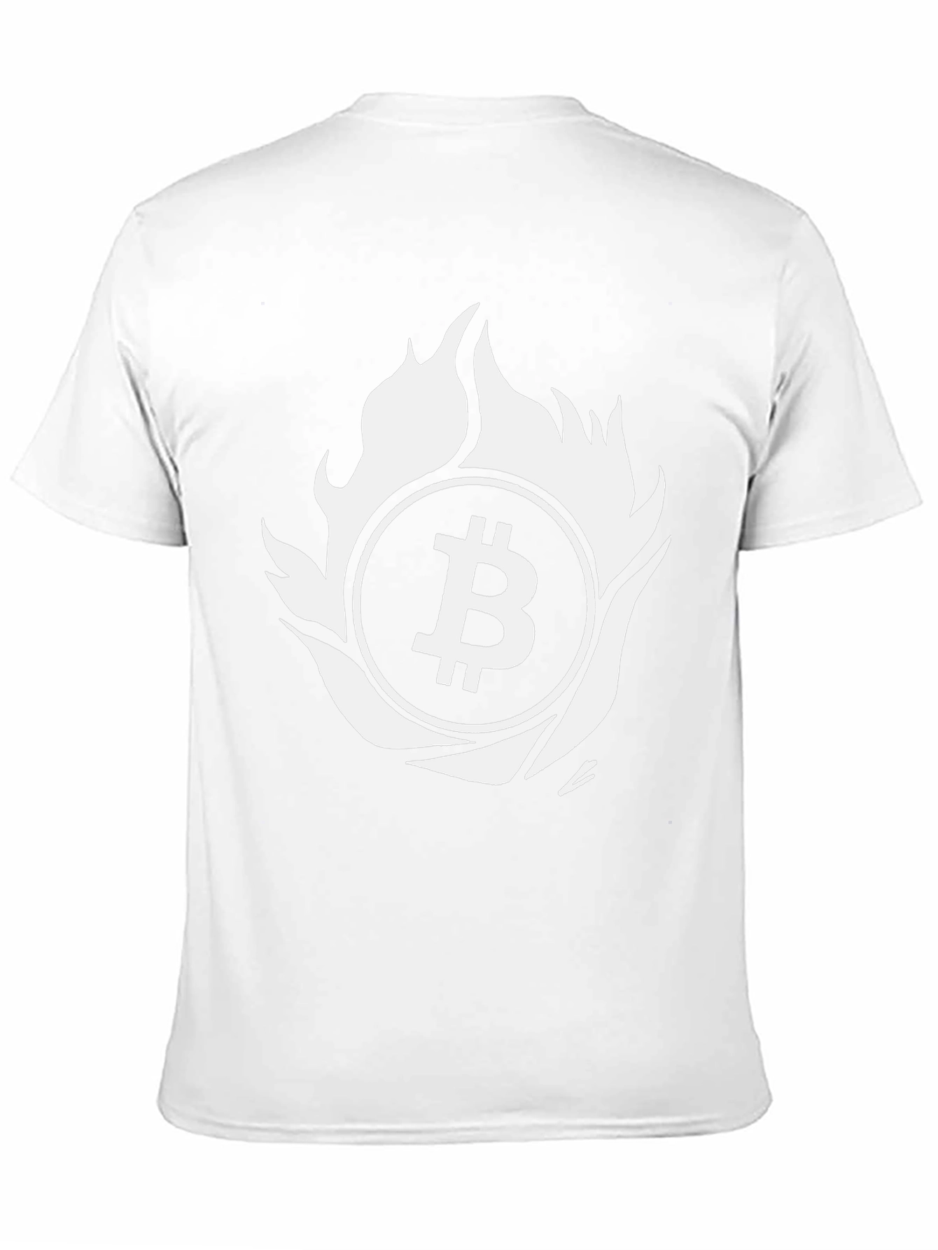 Bitcoin Flame Graphic T-Shirt - Crypto Enthusiast Tee