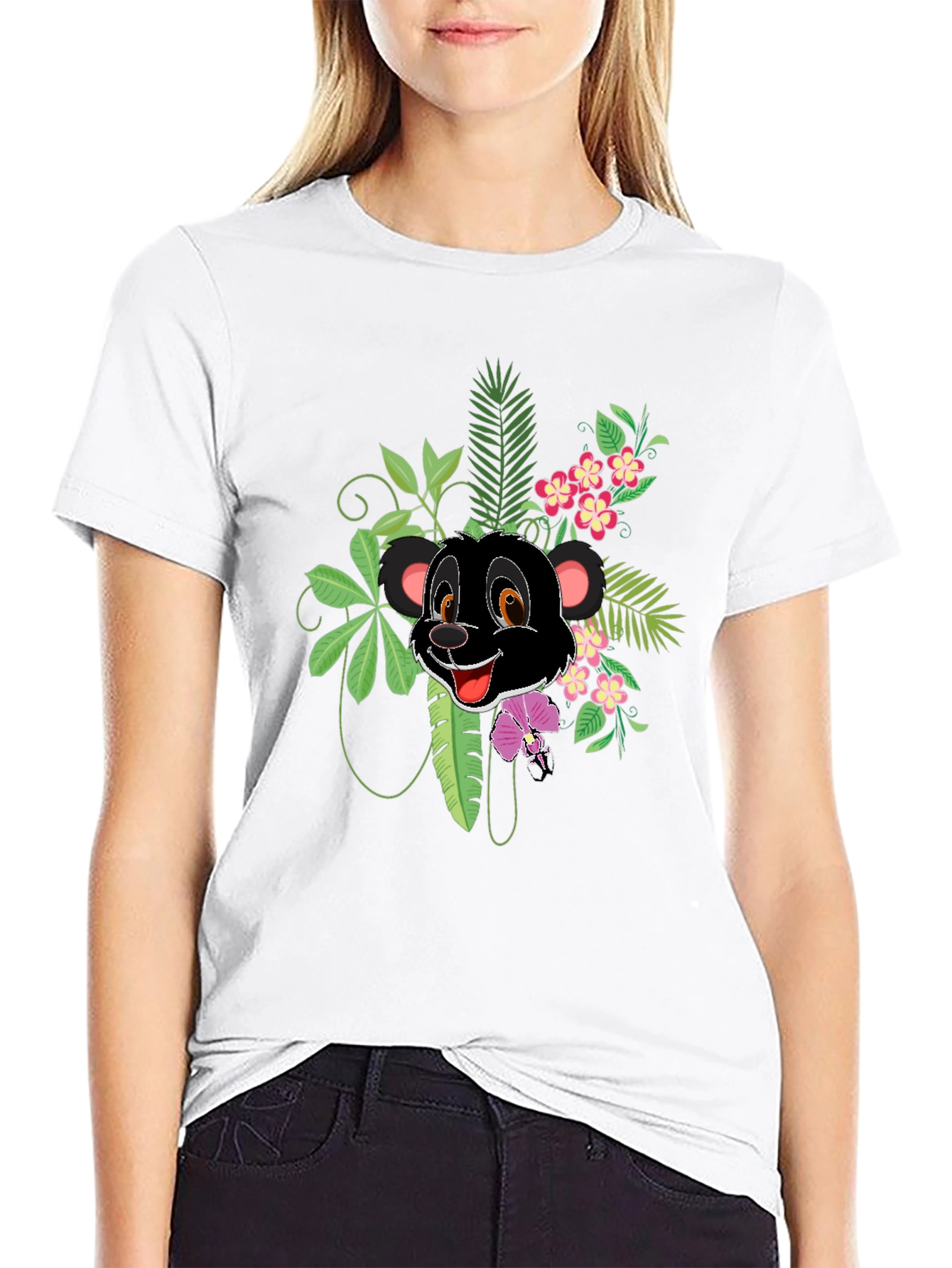 Jungle Cub Graphic T-Shirt - Black