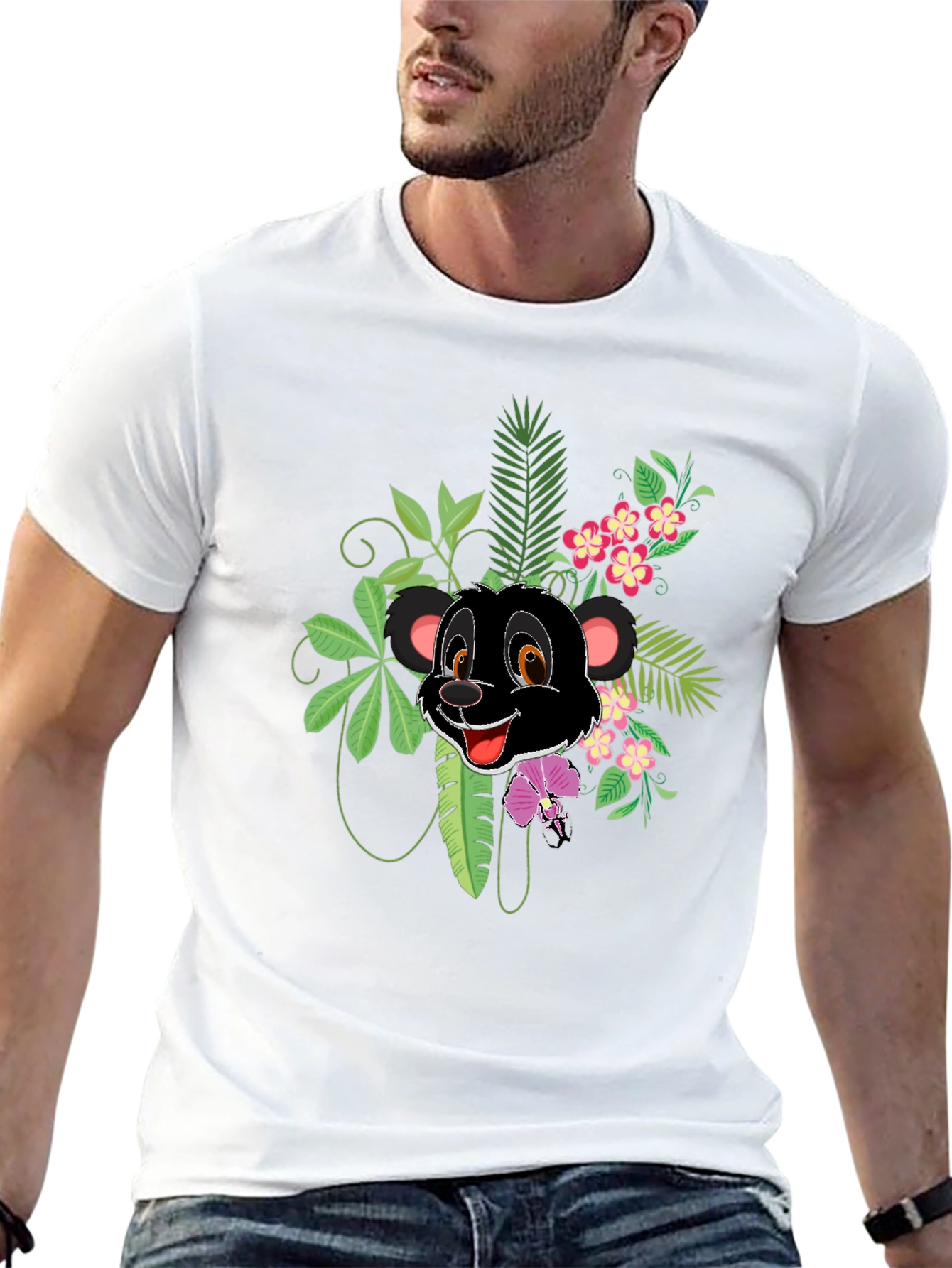Jungle Cub Graphic T-Shirt - Black