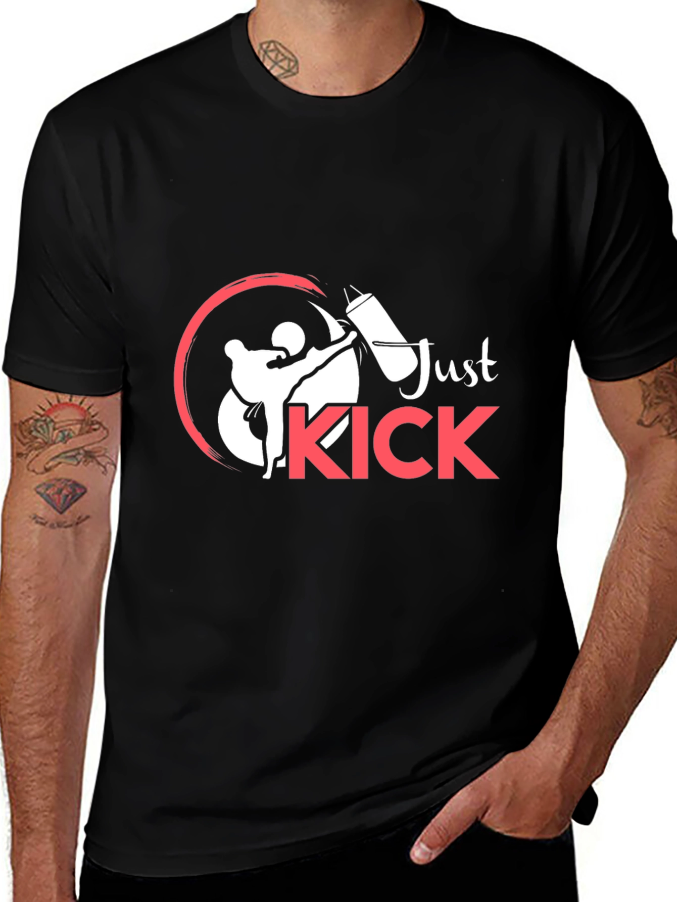 Just Kick Martial Arts Graphic T-Shirt