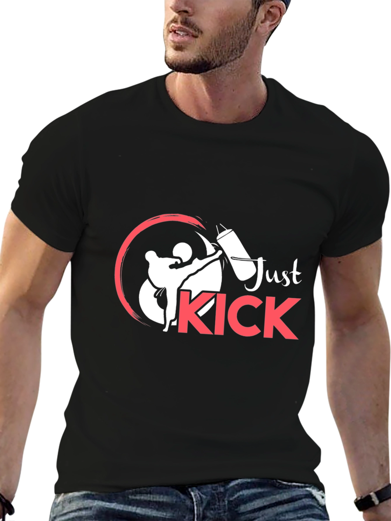 Just Kick Martial Arts Graphic T-Shirt