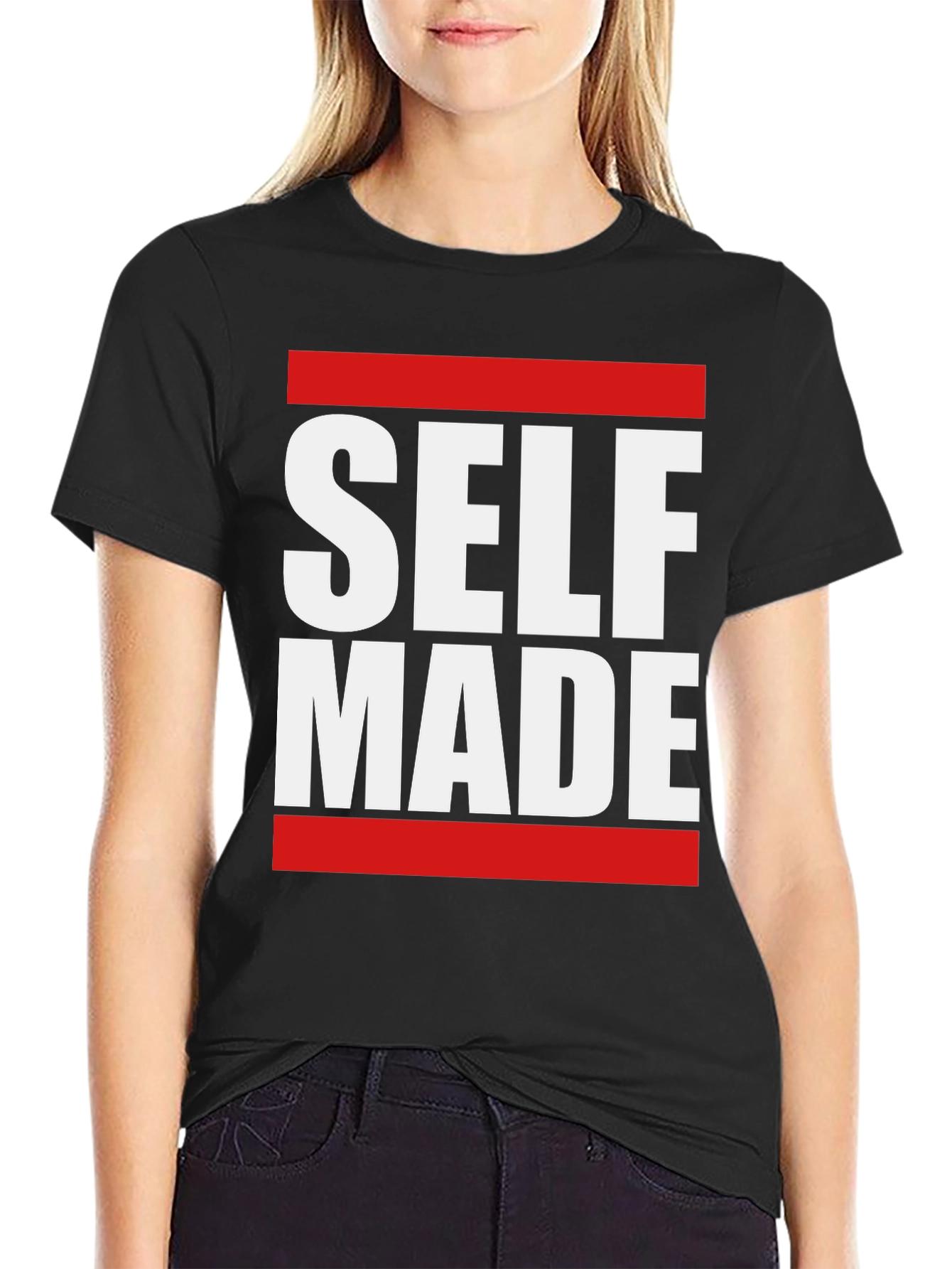 Self Made Graphic Tee - Black Short Sleeve