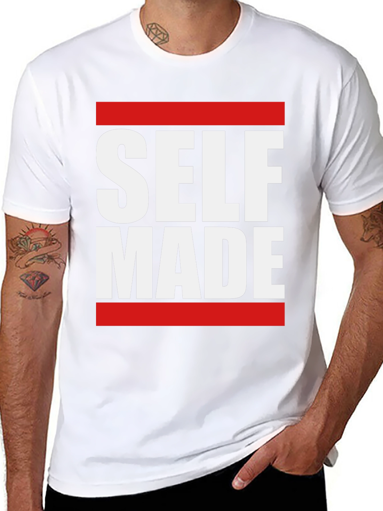 Self Made Graphic Tee - Black Short Sleeve