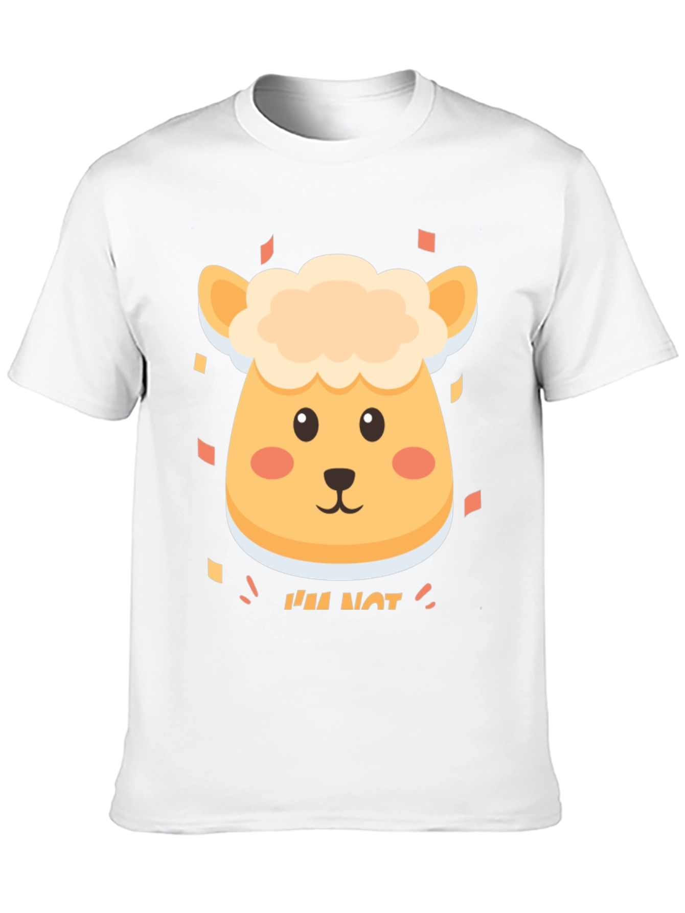 Cute Sheep Im Not T-Shirt - Soft Cotton Blend