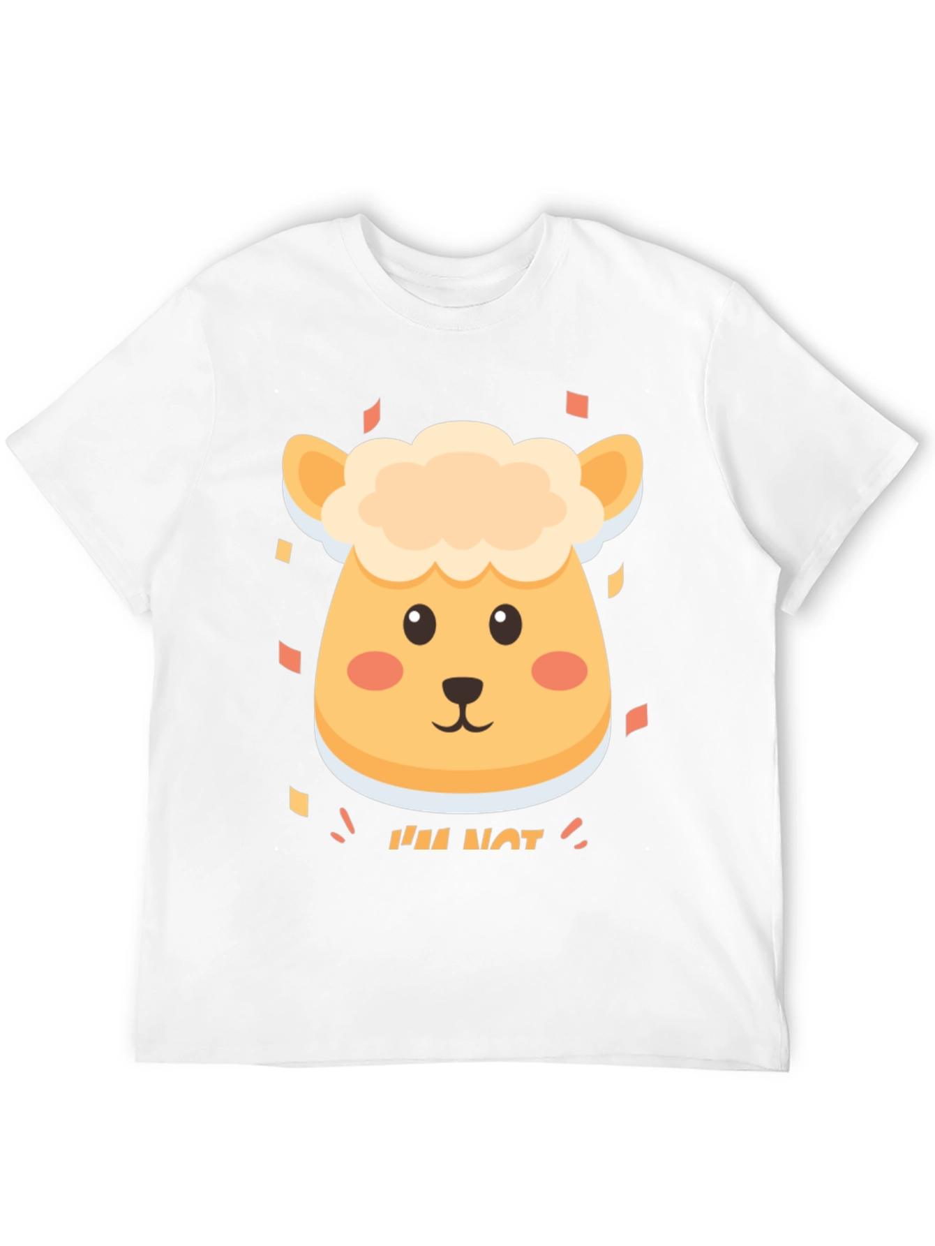 Cute Sheep Im Not T-Shirt - Soft Cotton Blend