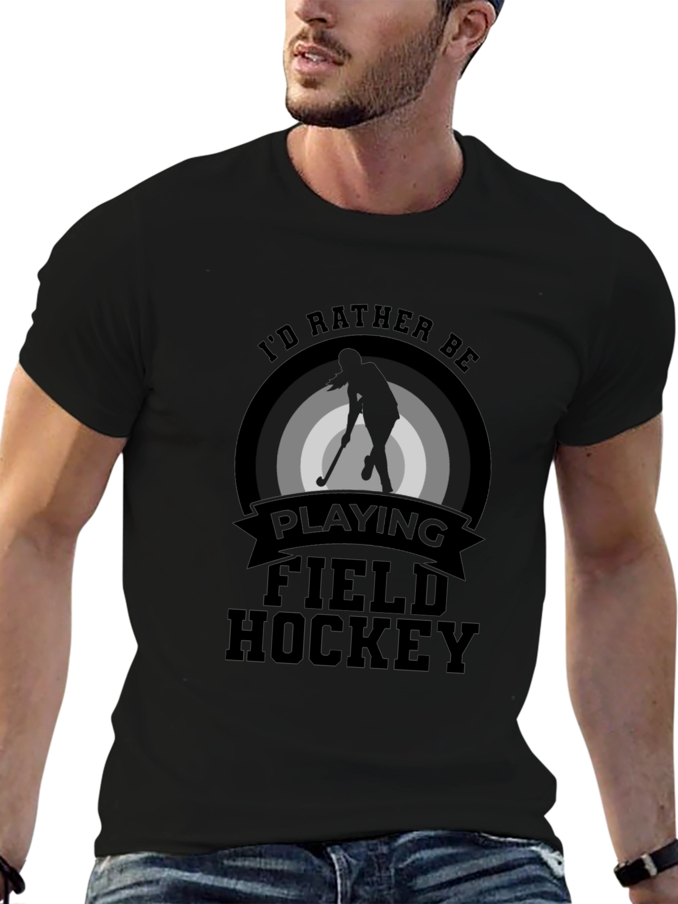 Field Hockey T-Shirt - Id Rather Be Playing