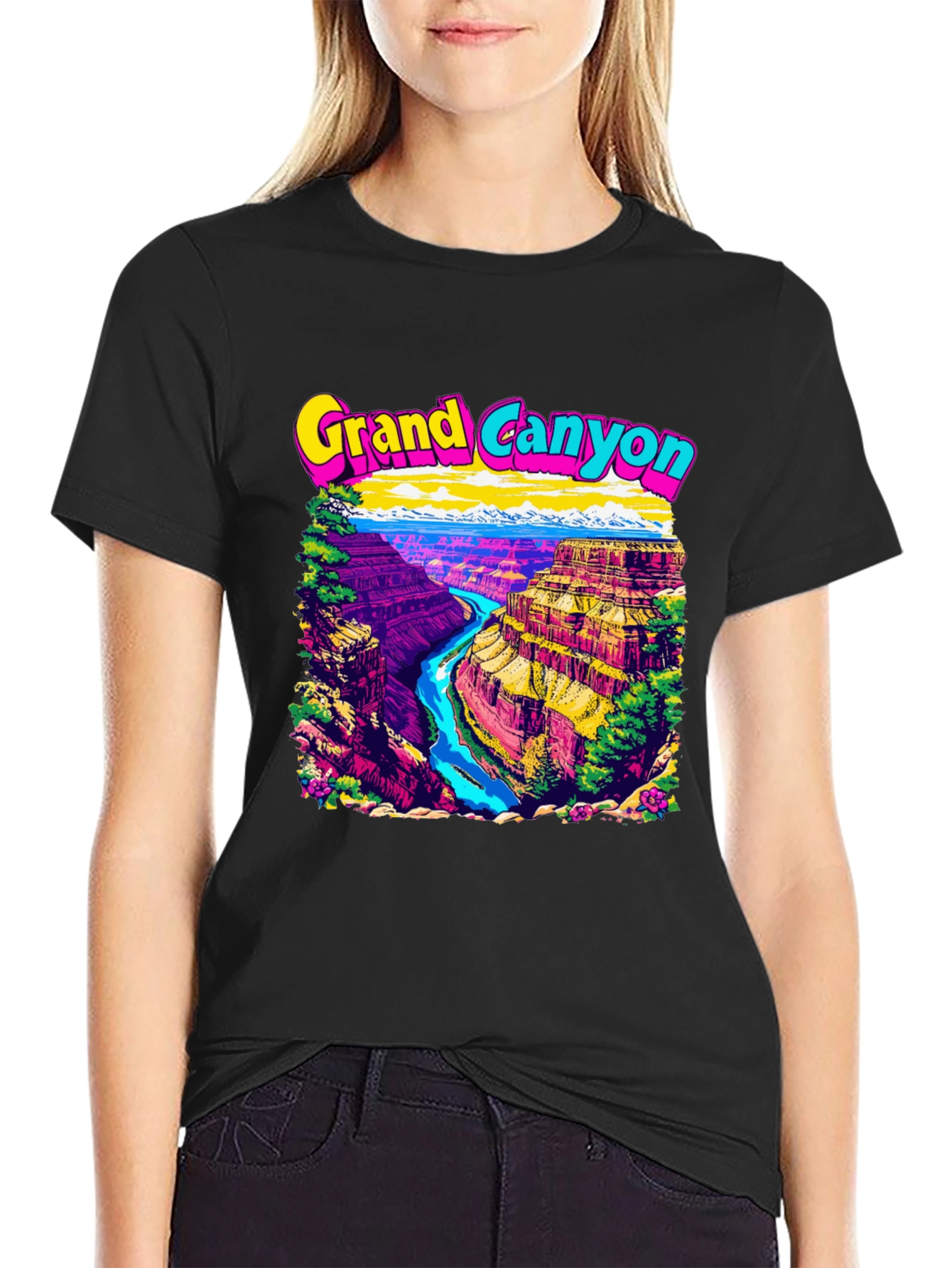 Grand Canyon Graphic Tee - Mens Black T-Shirt