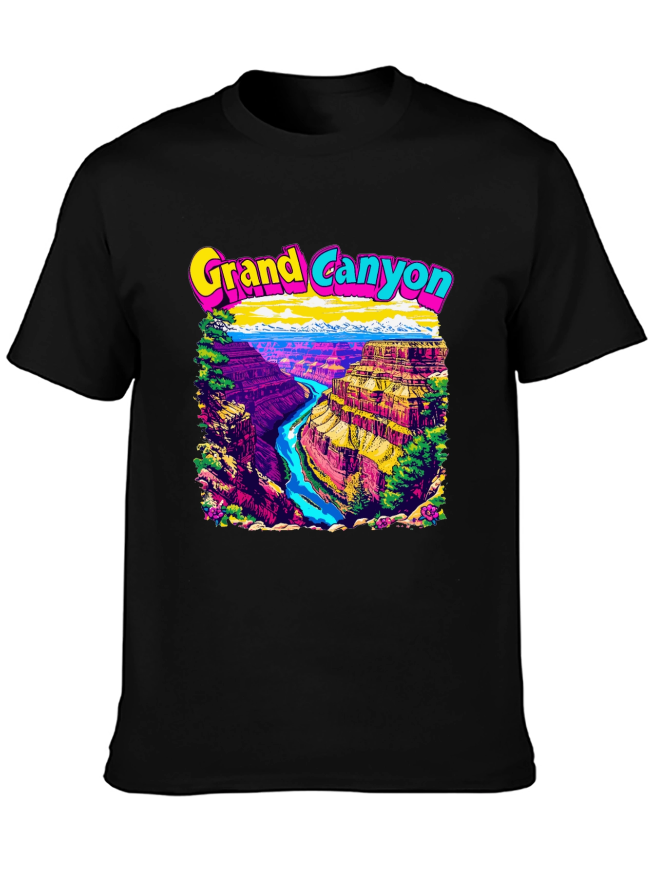 Grand Canyon Graphic Tee - Mens Black T-Shirt