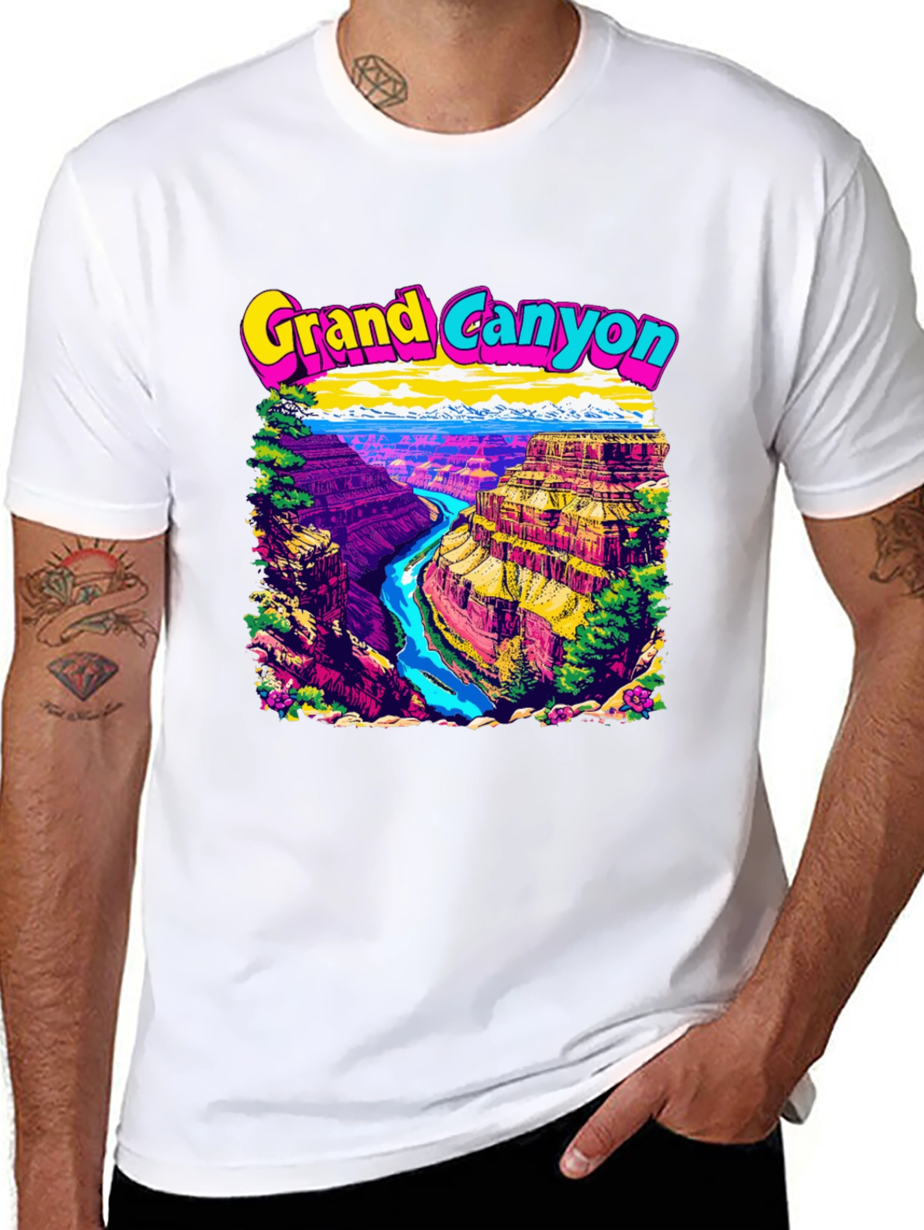 Grand Canyon Graphic Tee - Mens Black T-Shirt