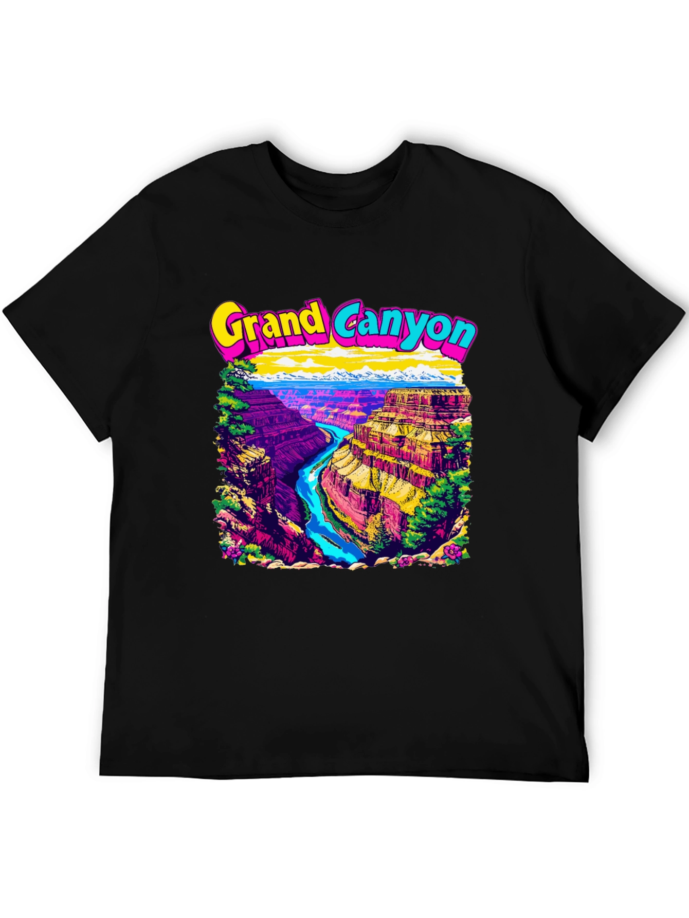 Grand Canyon Graphic Tee - Mens Black T-Shirt