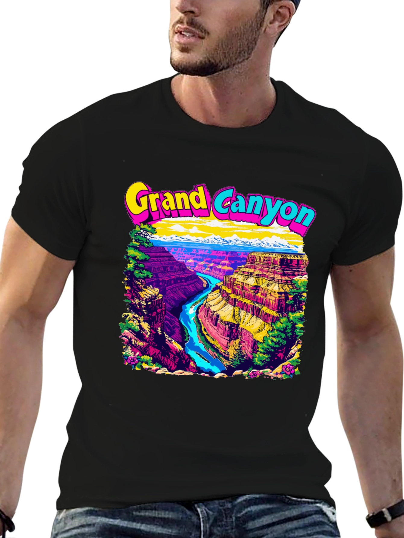 Grand Canyon Graphic Tee - Mens Black T-Shirt