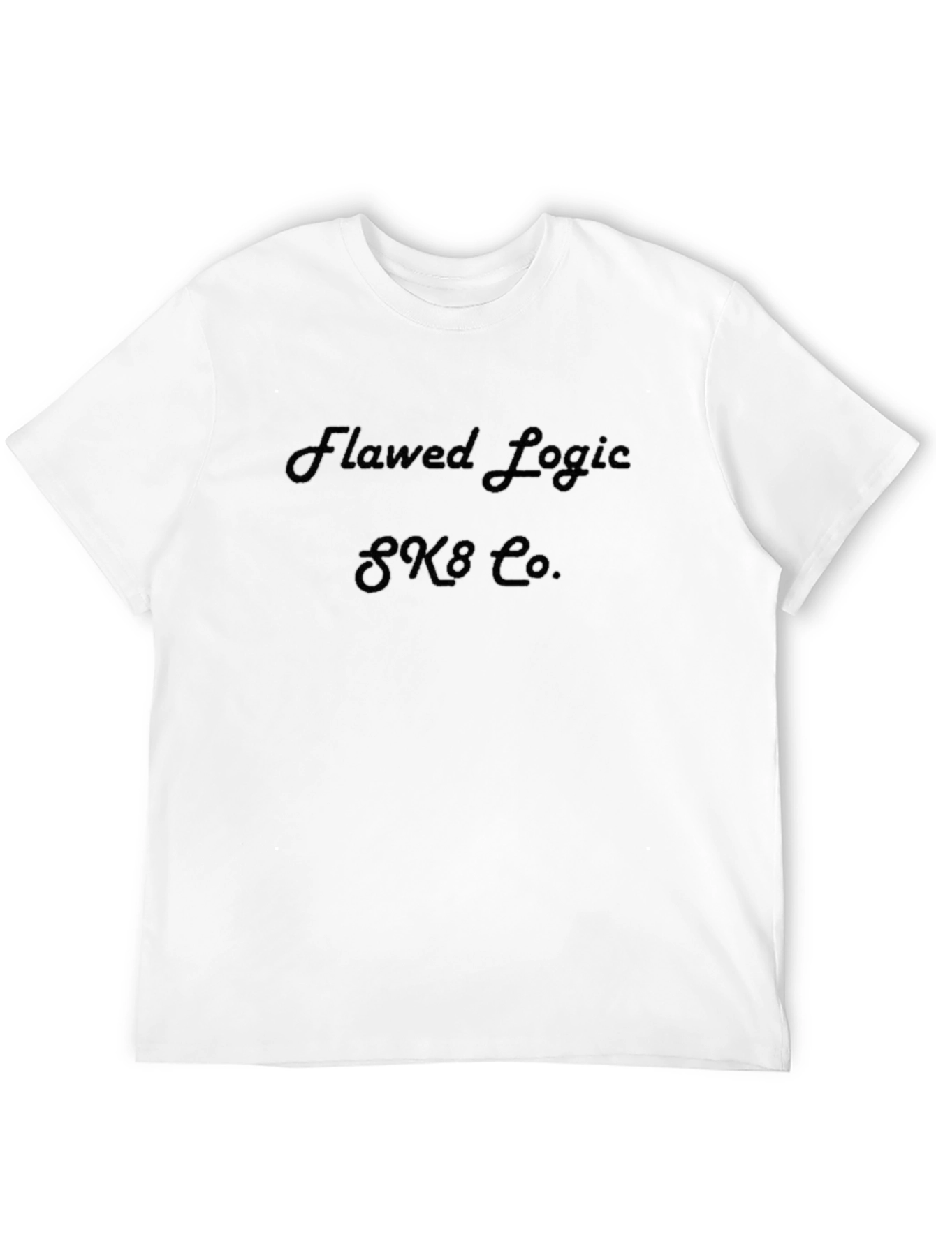 Flawed Logic SK8 Co. Black T-Shirt