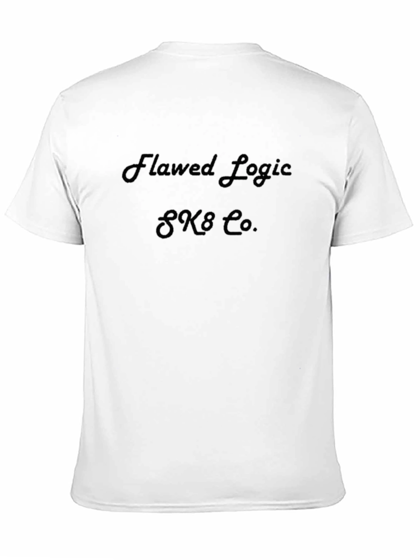Flawed Logic SK8 Co. Black T-Shirt