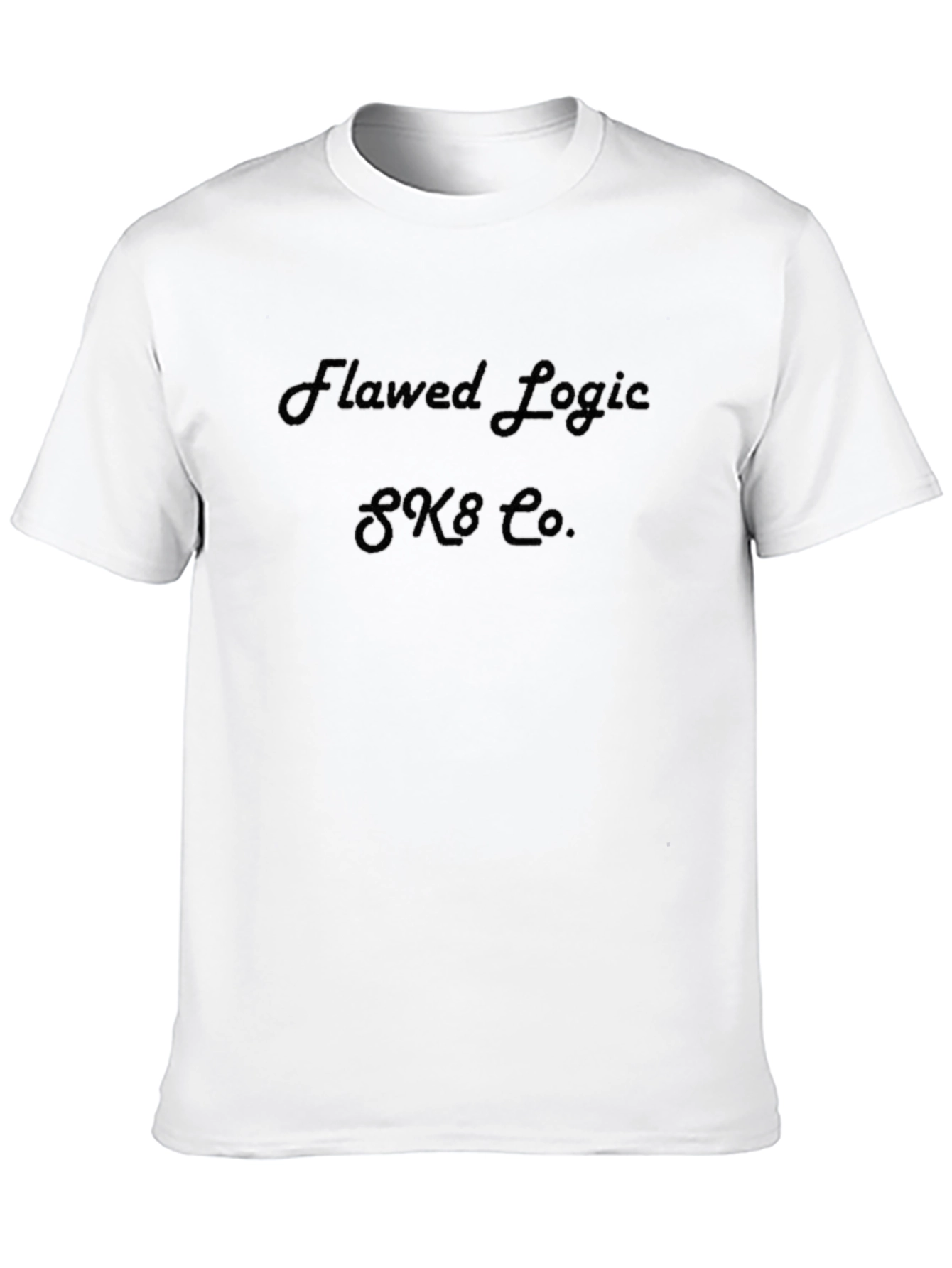 Flawed Logic SK8 Co. Black T-Shirt