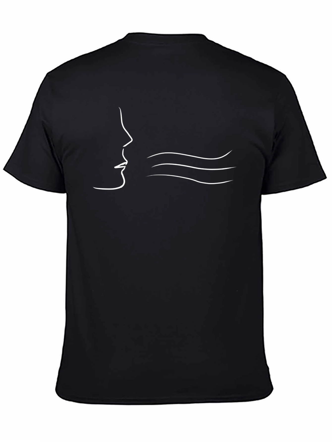 Blowing Wind Tee - Minimalist Graphic T-Shirt