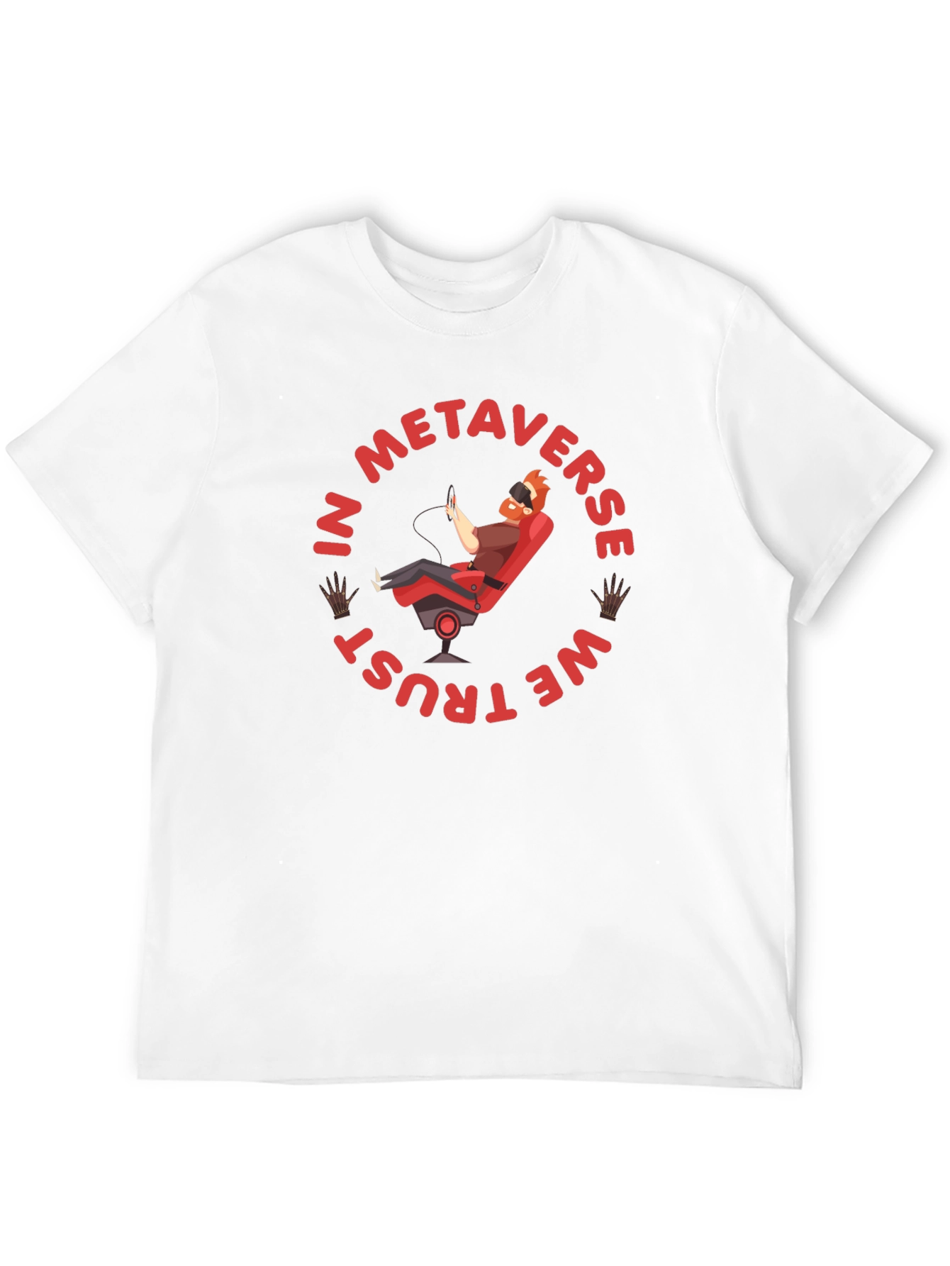 Metaverse Trust Graphic T-Shirt - Black