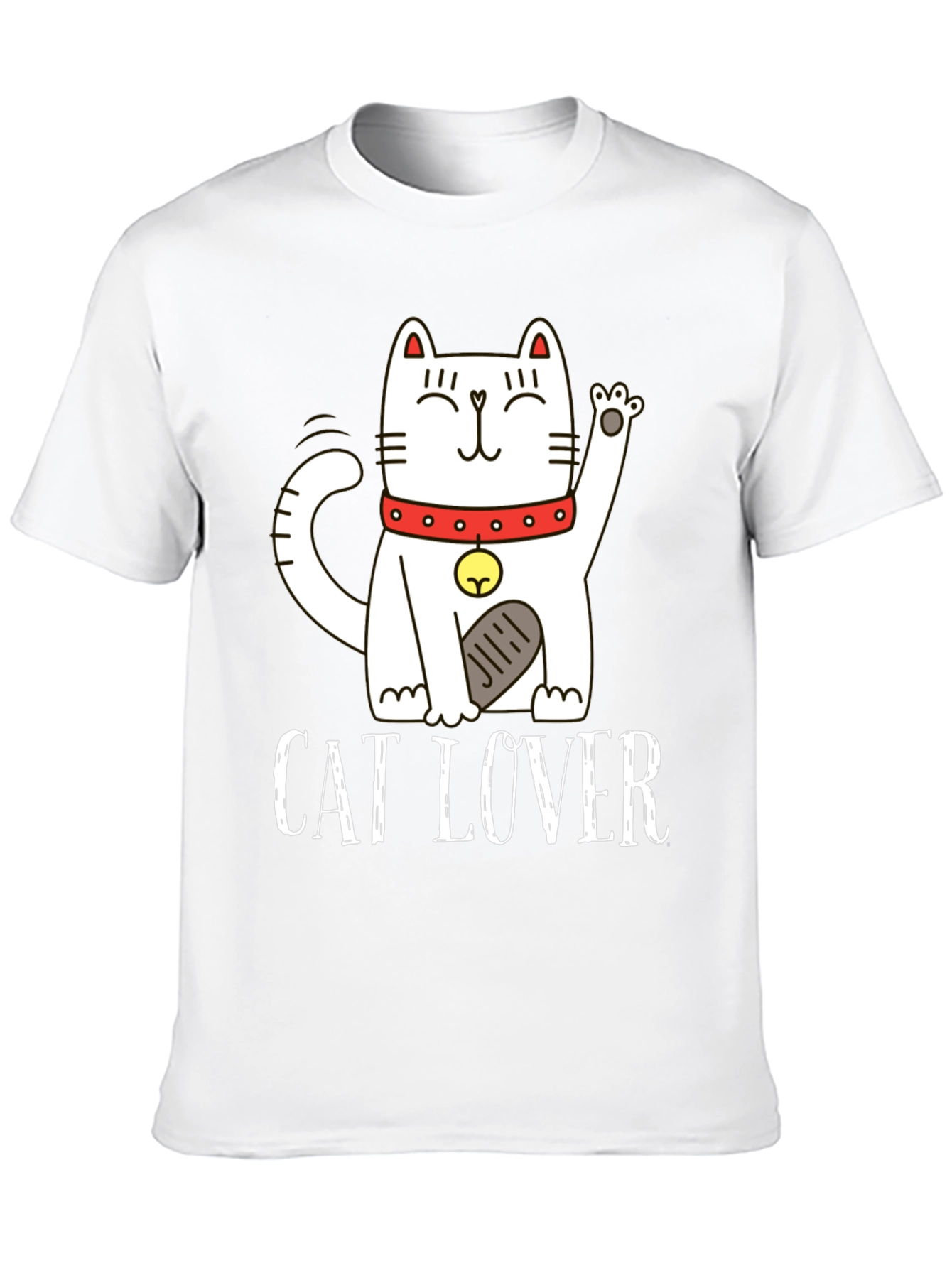 Cat Lover Graphic Tee - Black