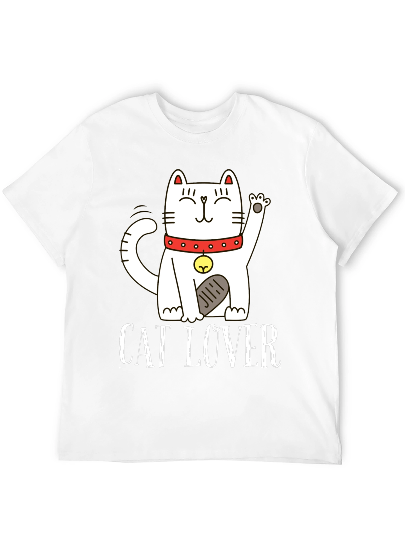 Cat Lover Graphic Tee - Black