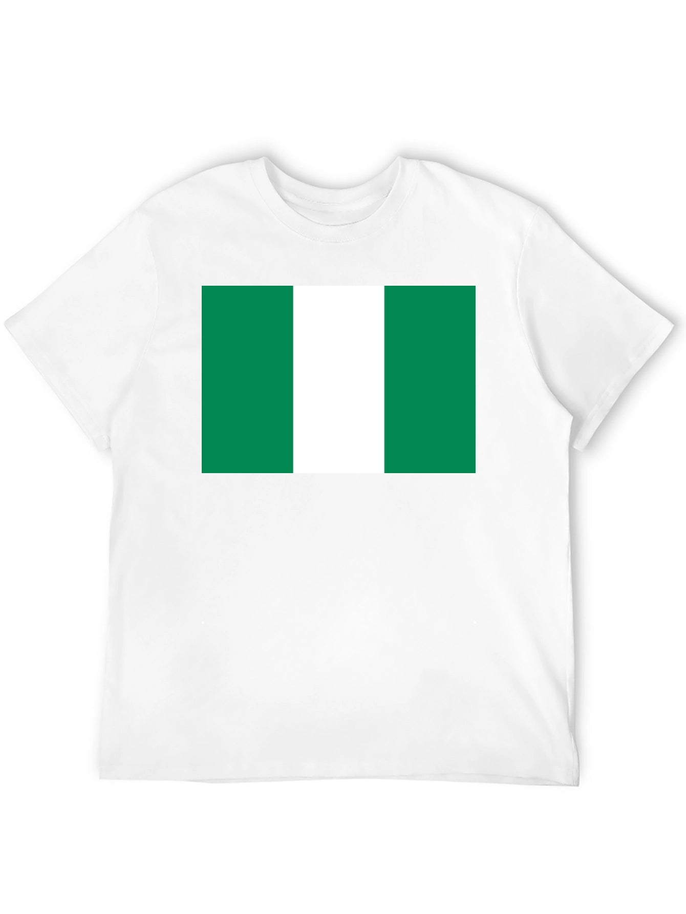 Nigeria Flag T-Shirt - Black Cotton Tee