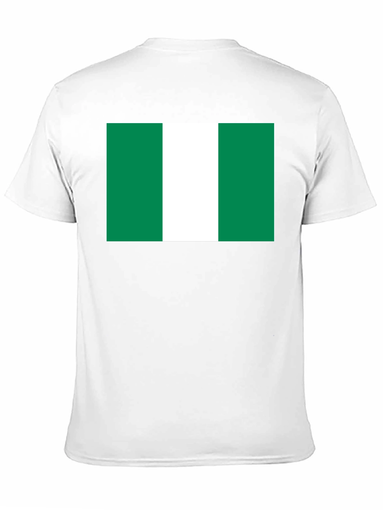 Nigeria Flag T-Shirt - Black Cotton Tee