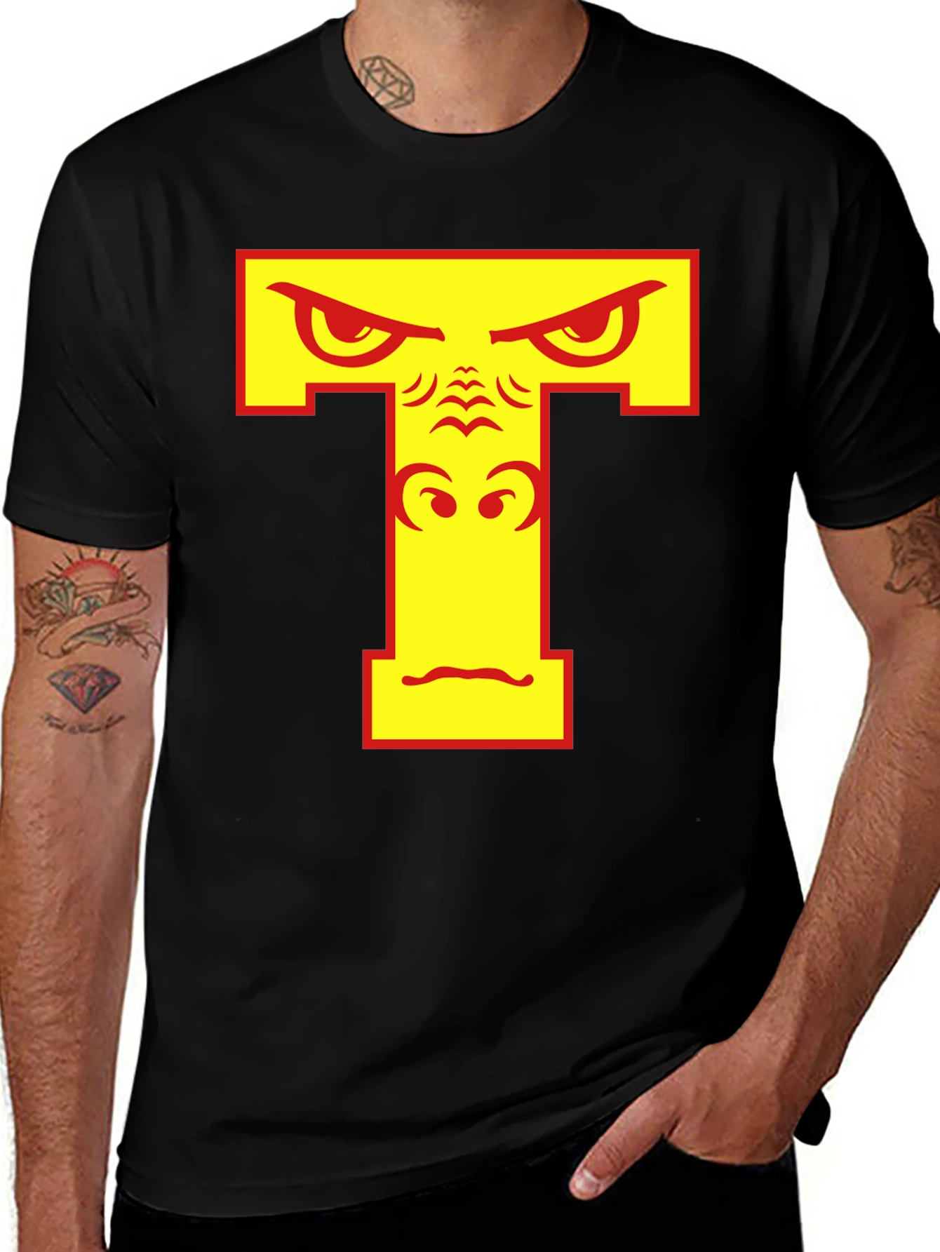Angry Gorilla Initial T Graphic Tee