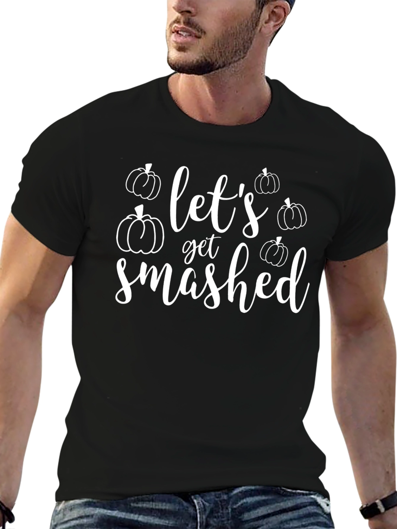 Lets Get Smashed Pumpkin Halloween T-Shirt