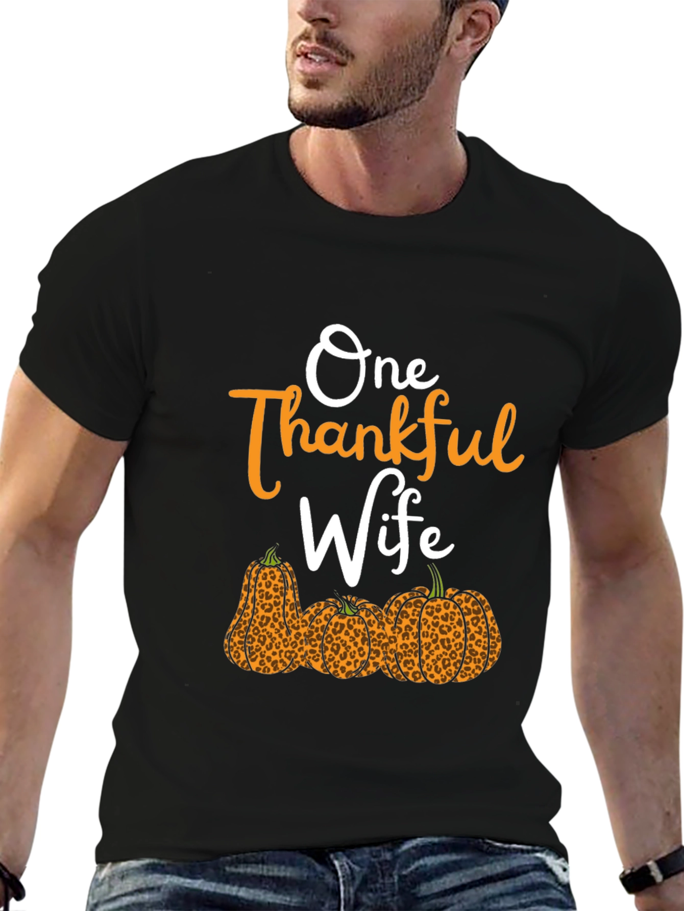 One Thankful Wife Pumpkin Patch T-Shirt