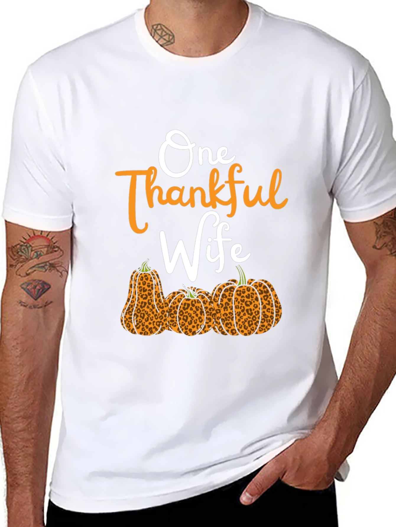One Thankful Wife Pumpkin Patch T-Shirt