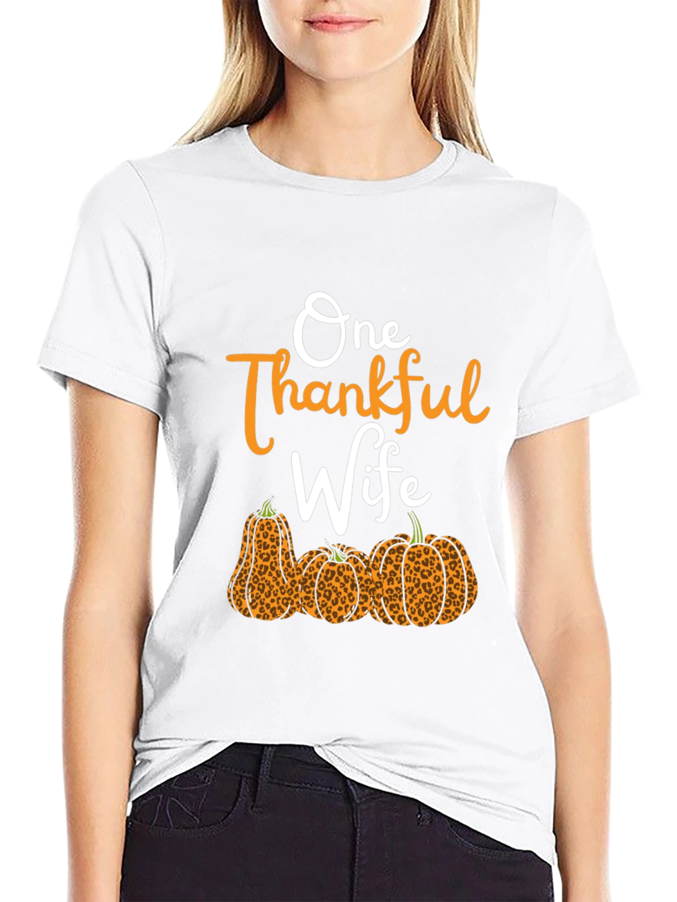 One Thankful Wife Pumpkin Patch T-Shirt