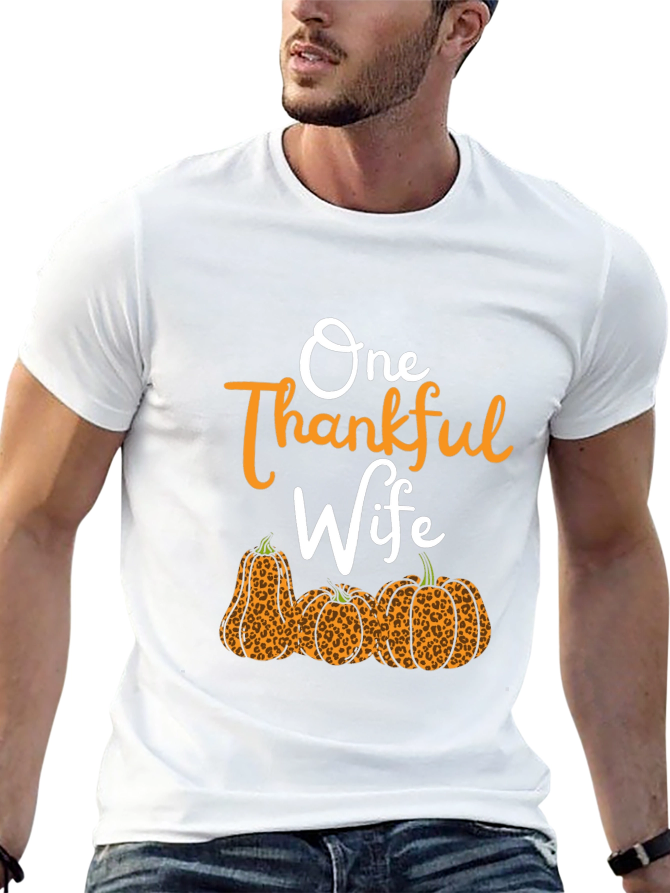One Thankful Wife Pumpkin Patch T-Shirt