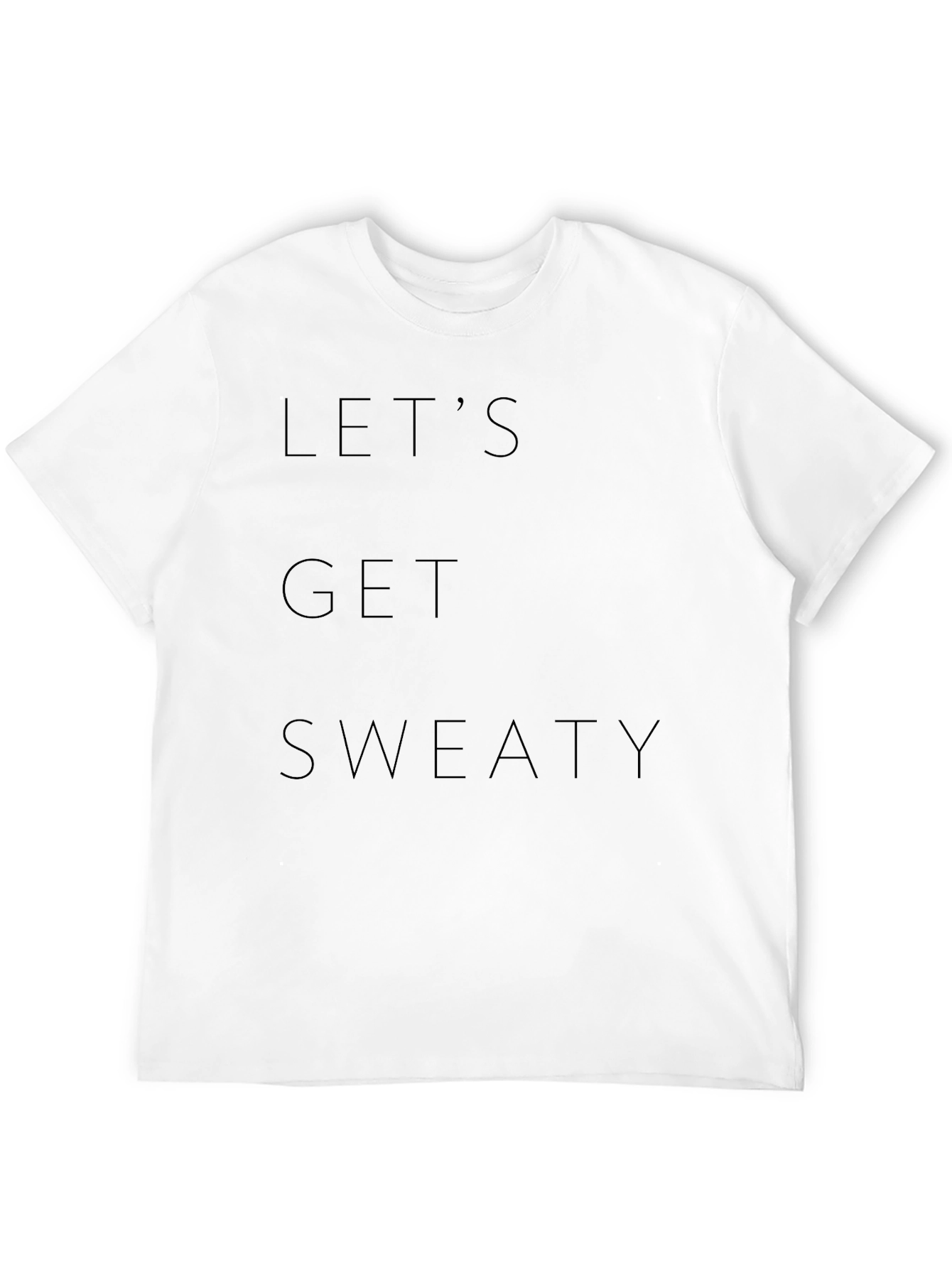 Lets Get Sweaty Black T-Shirt