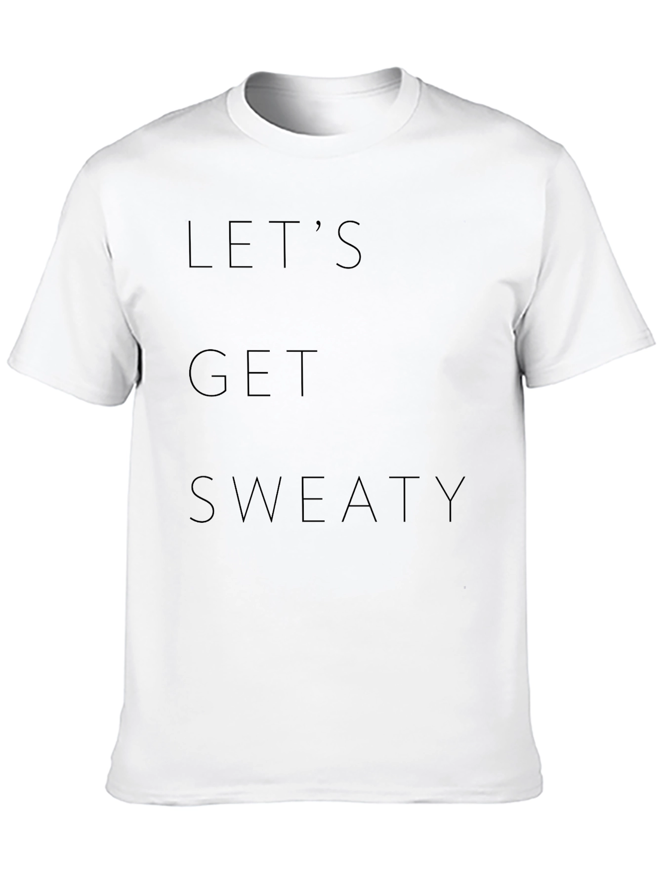 Lets Get Sweaty Black T-Shirt
