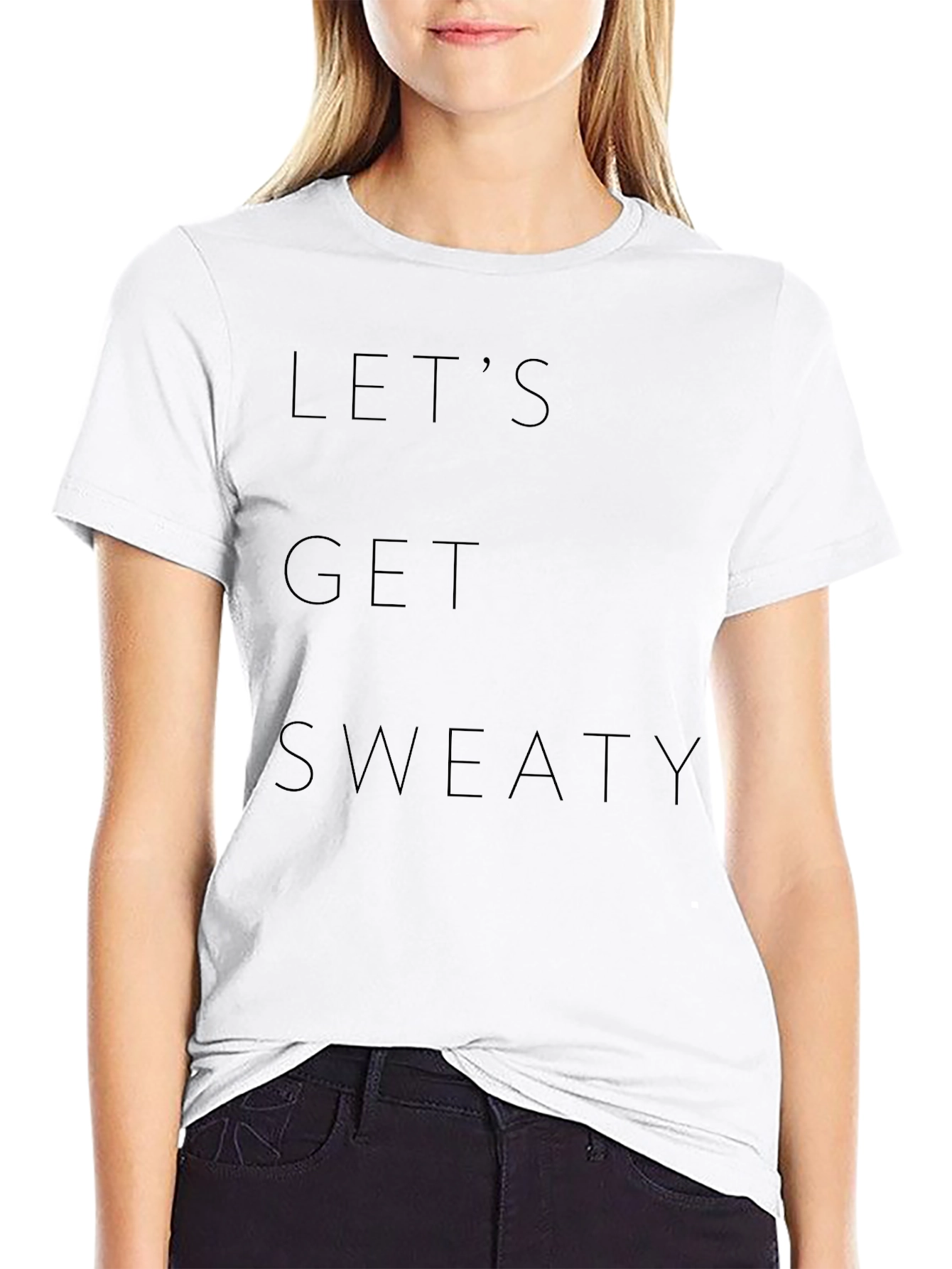 Lets Get Sweaty Black T-Shirt