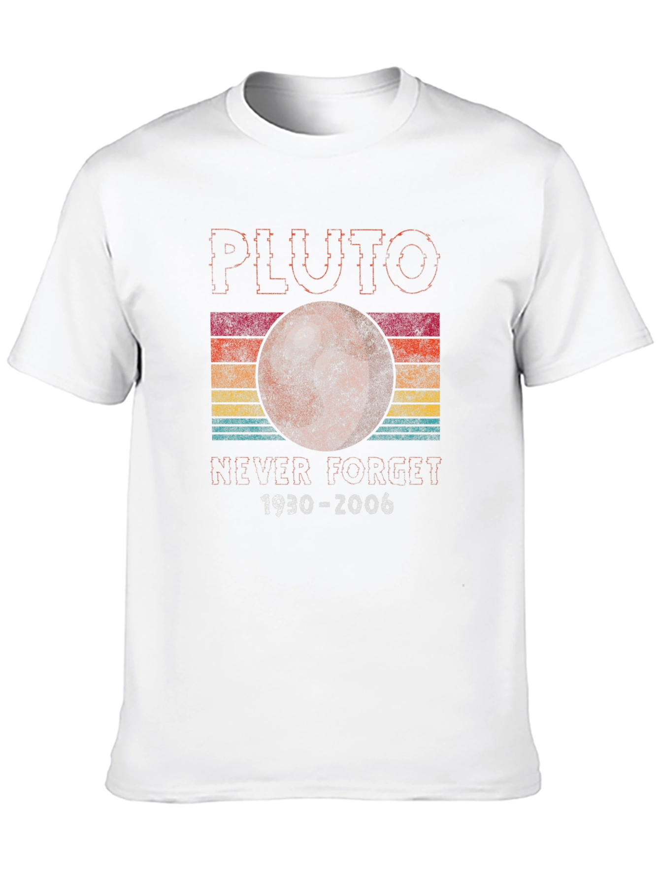 Retro Pluto Never Forget Graphic T-Shirt