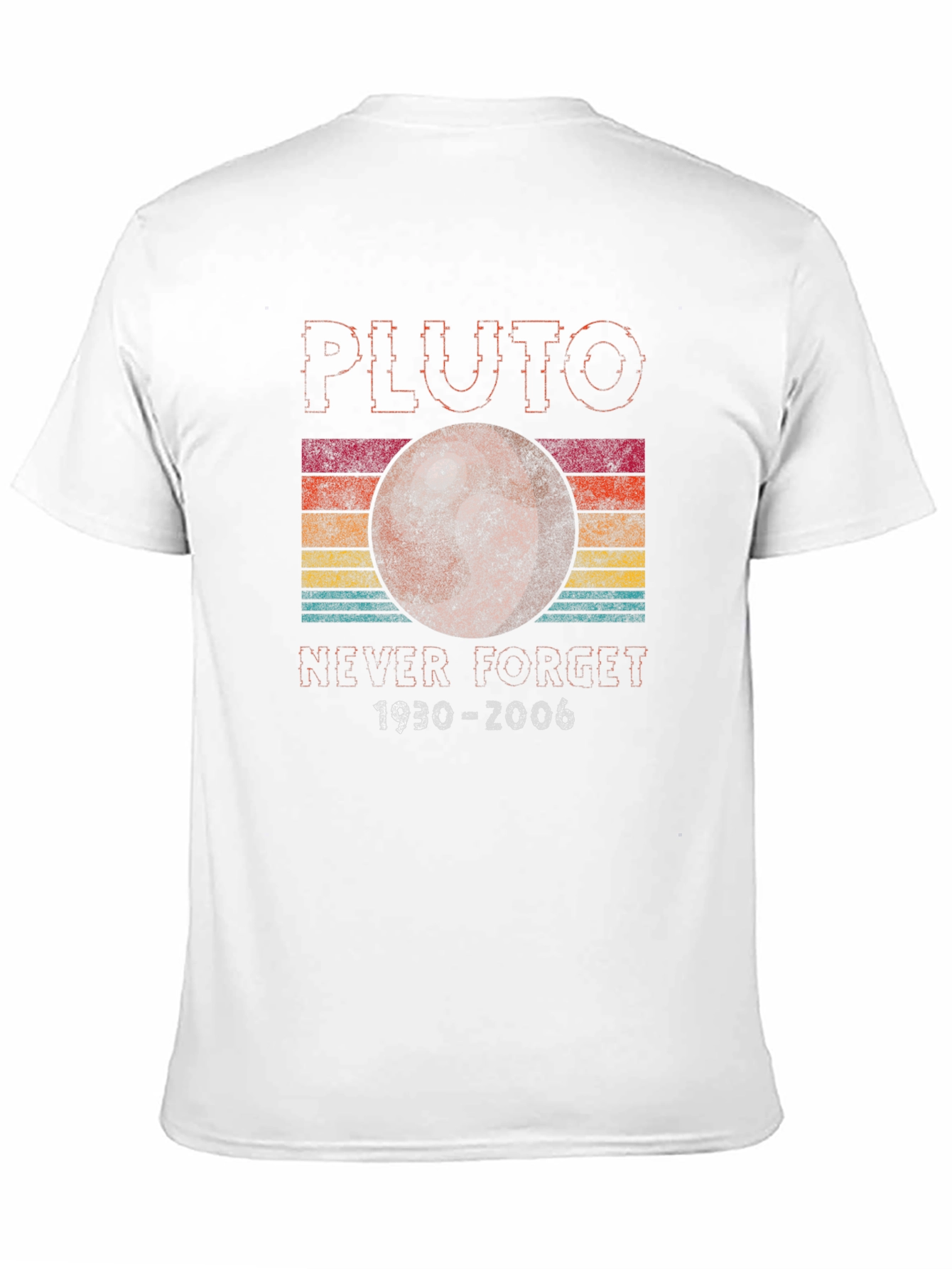 Retro Pluto Never Forget Graphic T-Shirt