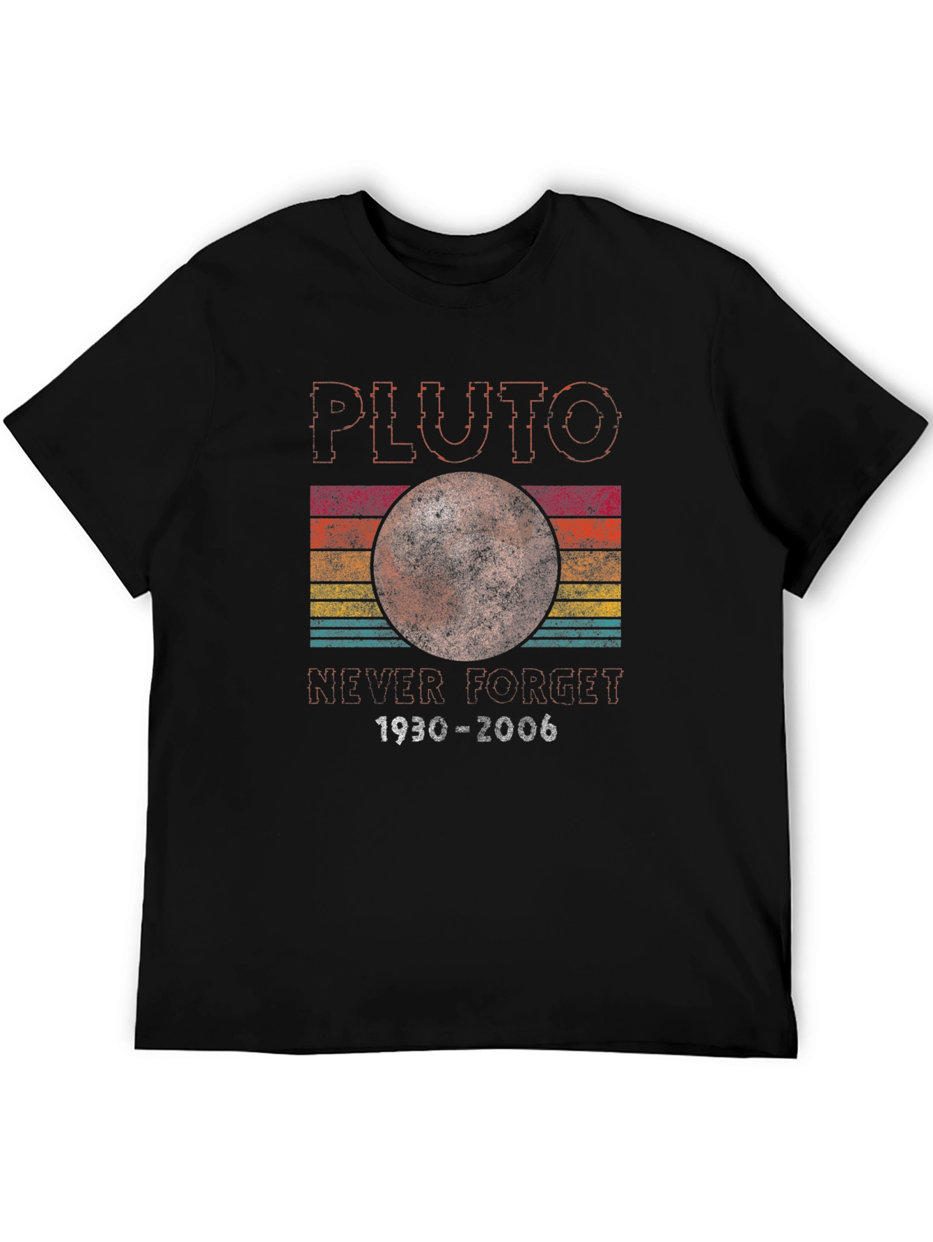 Retro Pluto Never Forget Graphic T-Shirt