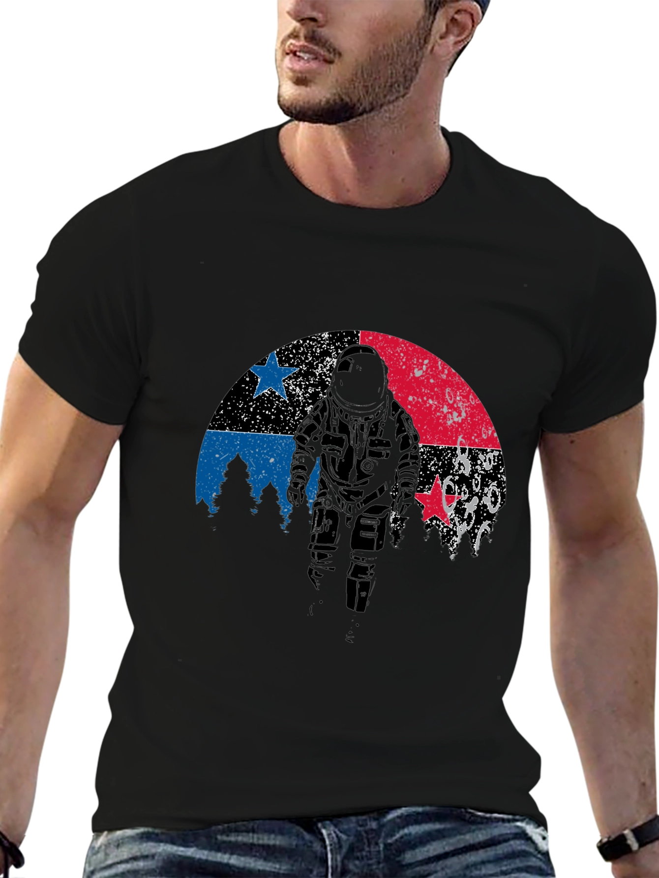 Astronaut Graphic Print T-Shirt