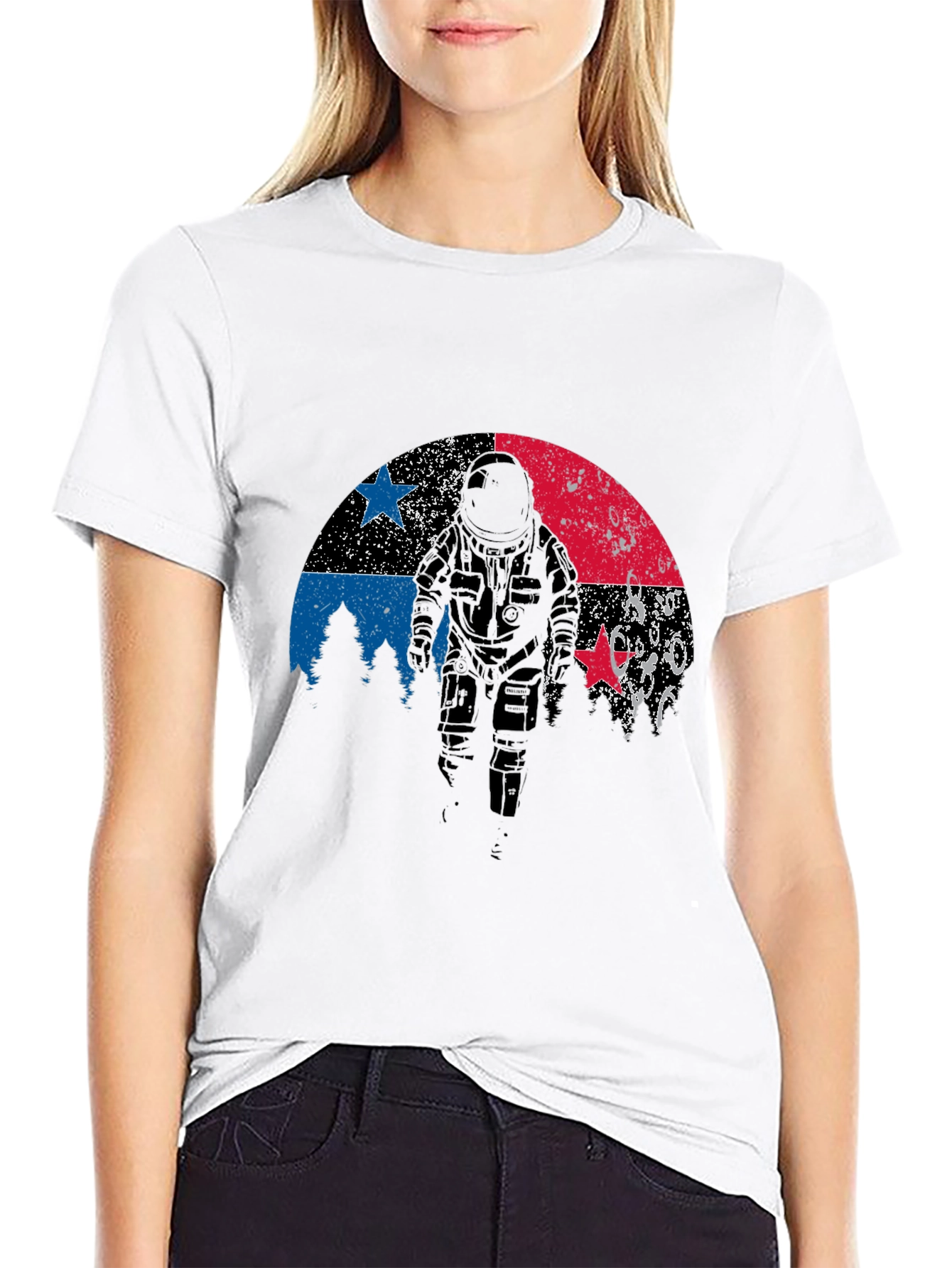 Astronaut Graphic Print T-Shirt