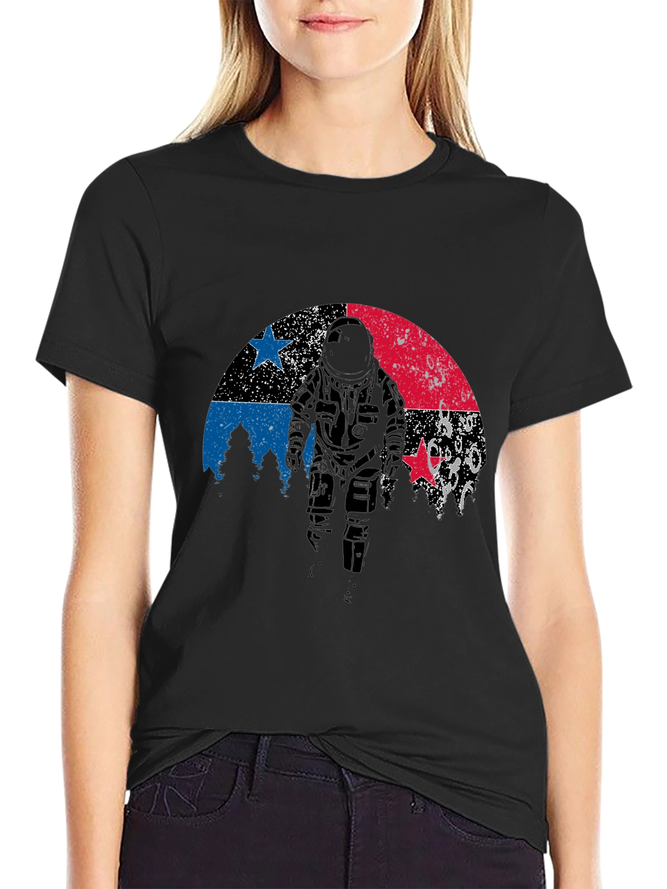 Astronaut Graphic Print T-Shirt