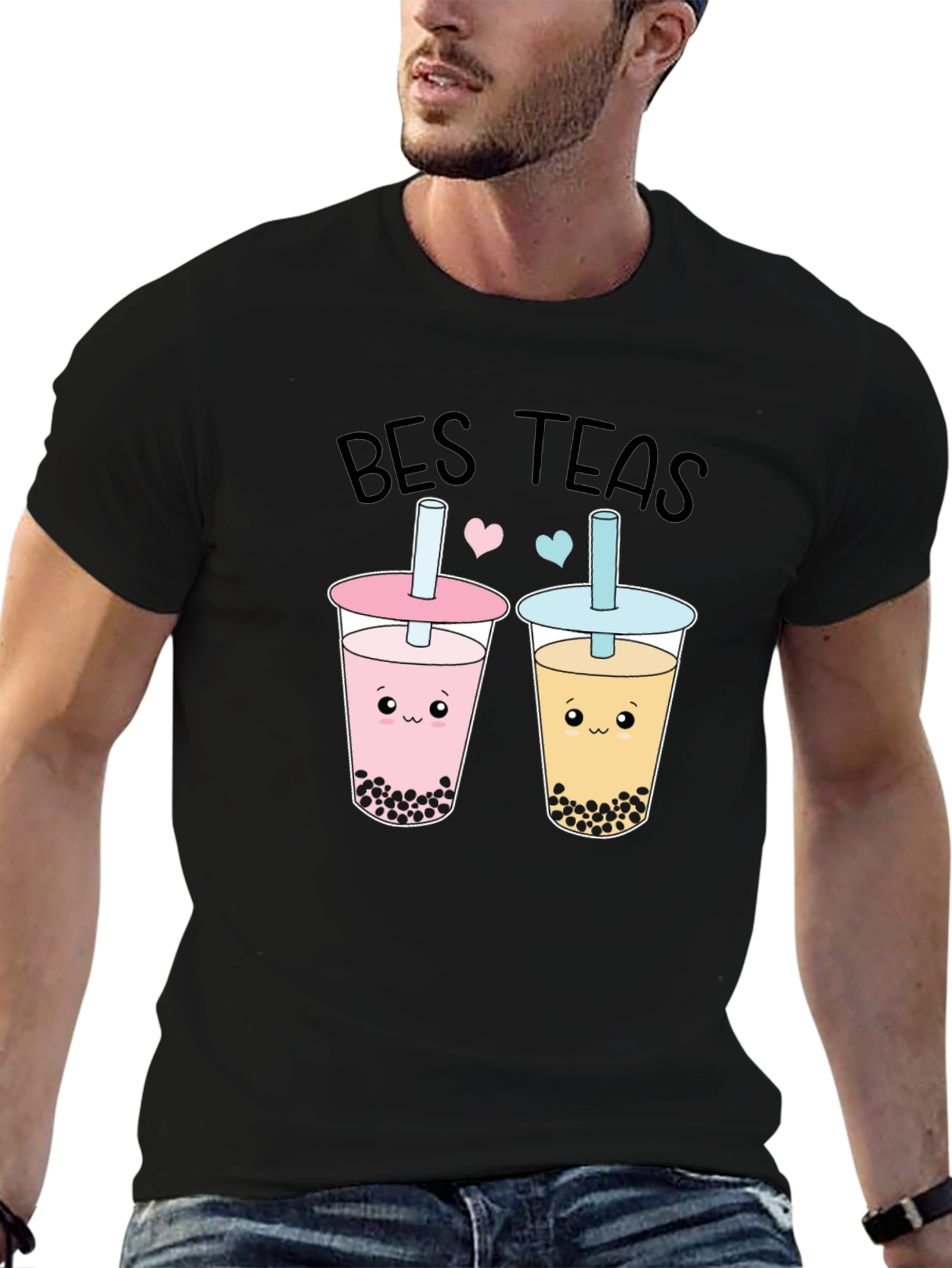 Cute Best Teas Boba Bubble Tea Graphic T-Shirt