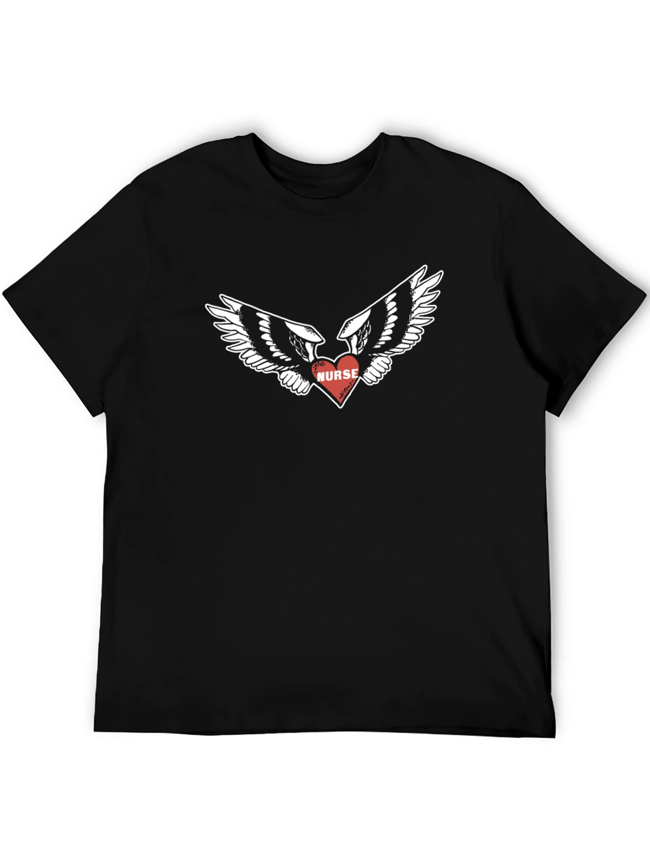 Nurse Heart Wings Graphic T-Shirt