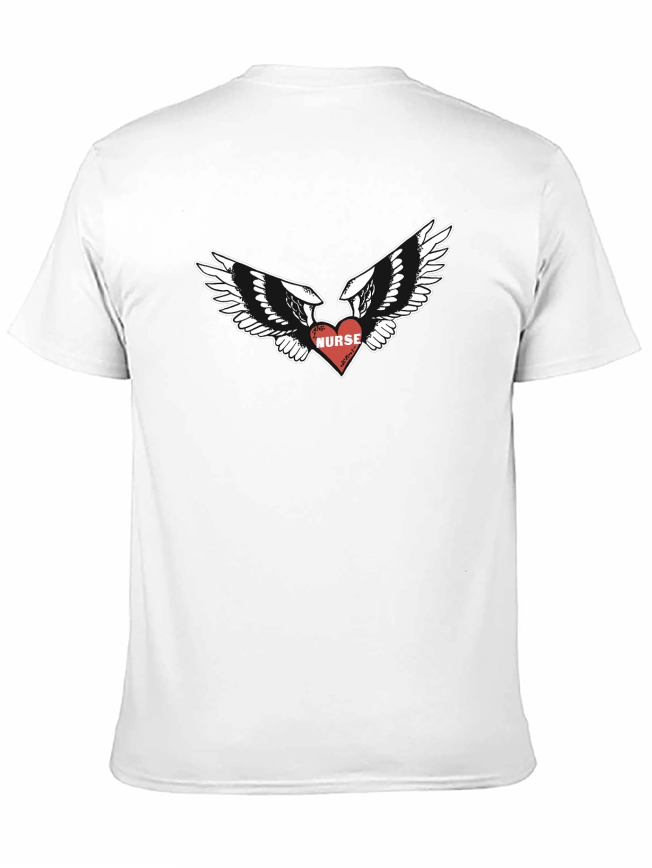 Nurse Heart Wings Graphic T-Shirt