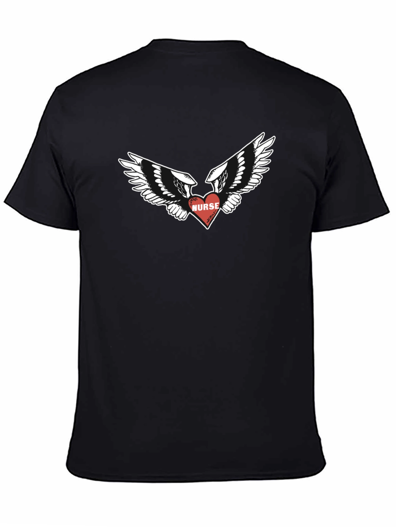 Nurse Heart Wings Graphic T-Shirt