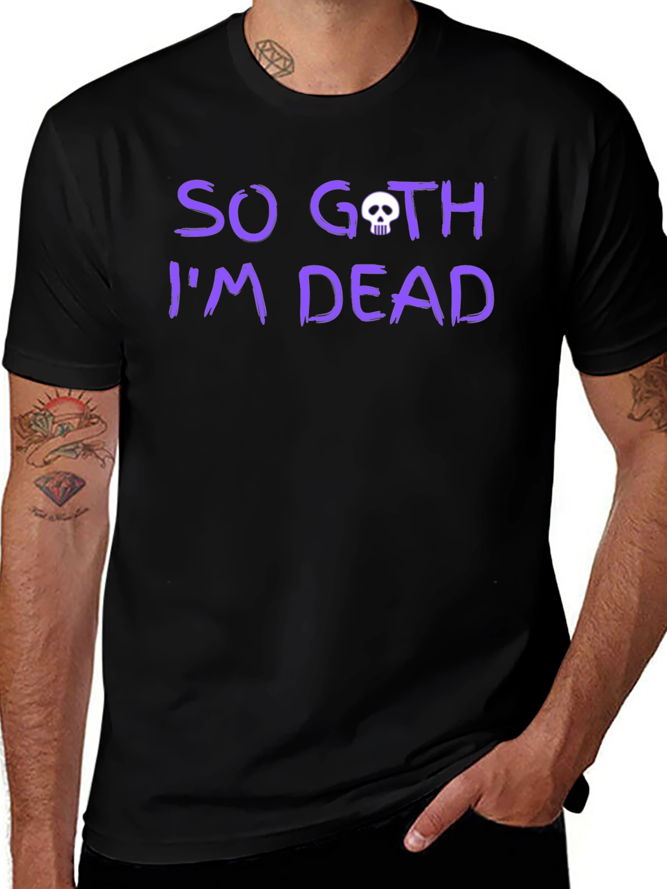 So Goth Im Dead Graphic Tee - Black