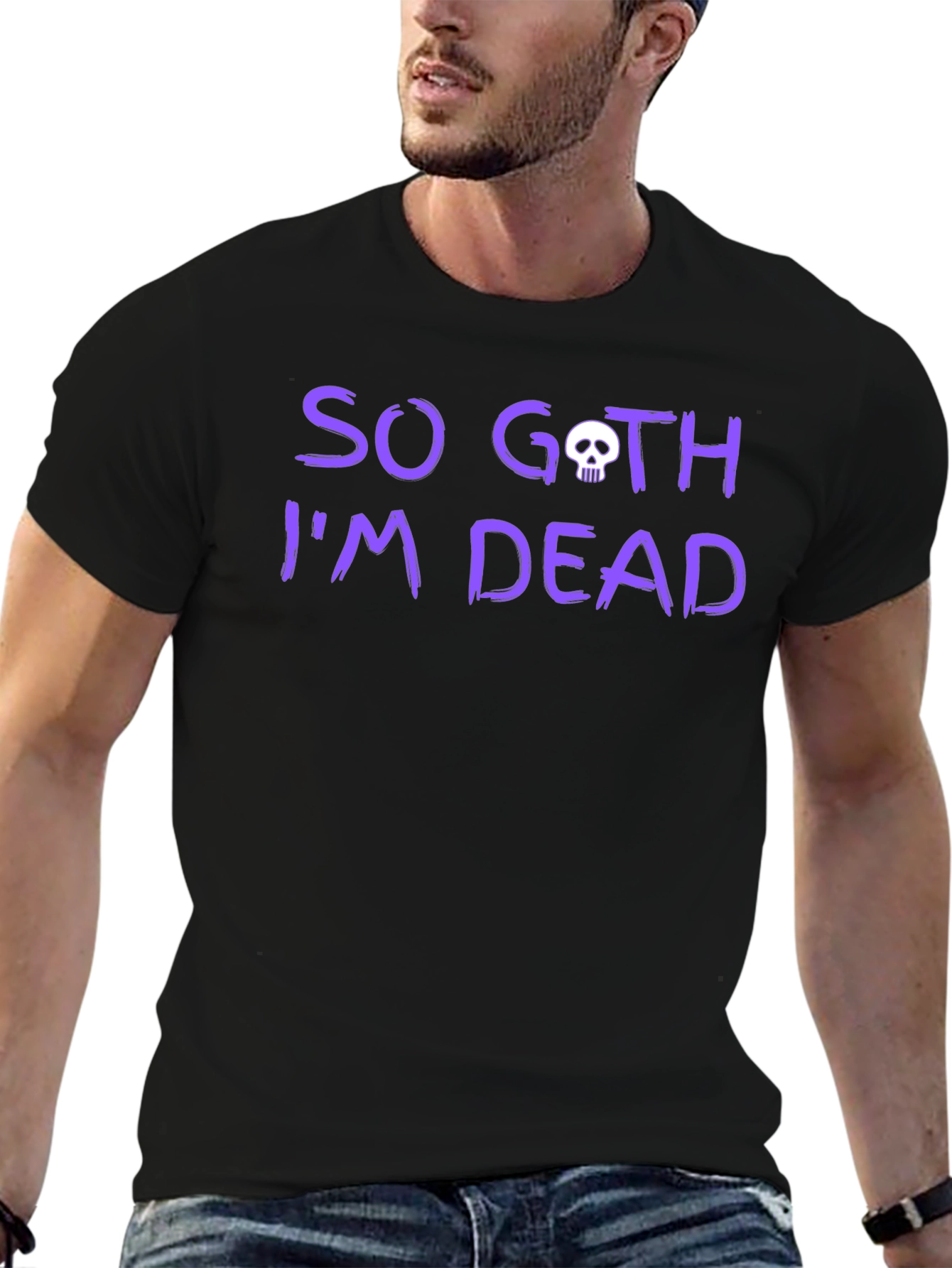 So Goth Im Dead Graphic Tee - Black