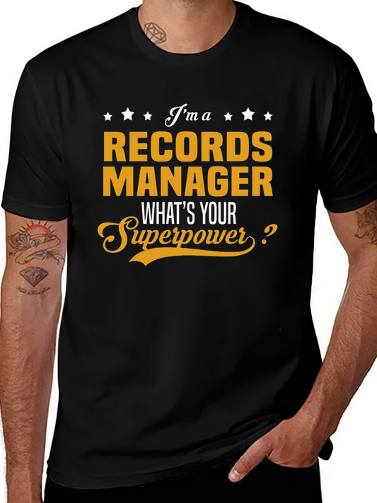 Records Manager Superpower T-Shirt