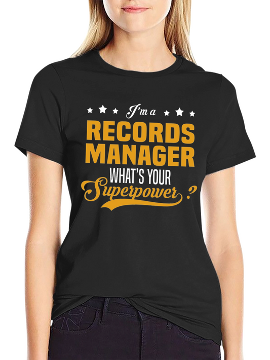Records Manager Superpower T-Shirt